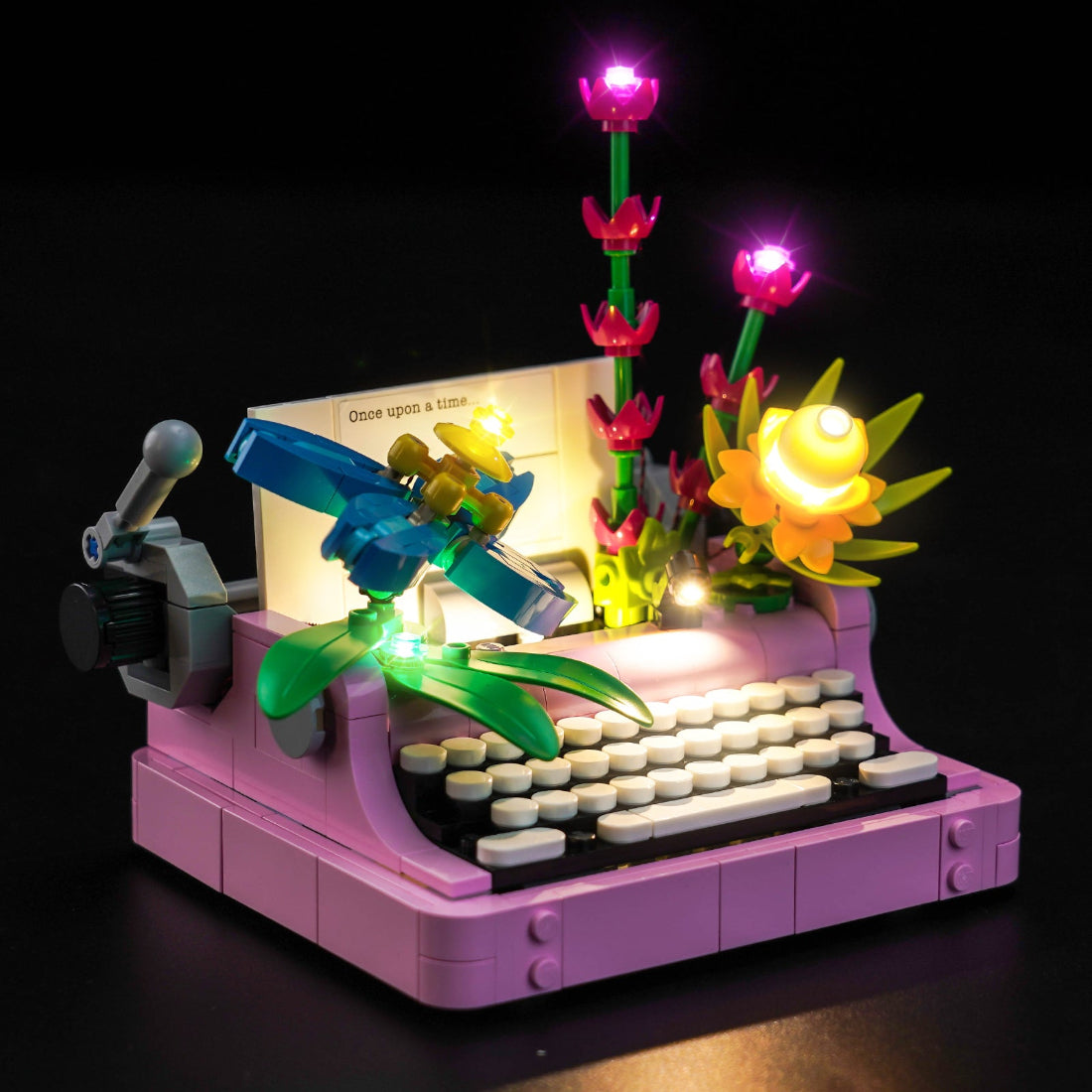 BrickBling Light Kit for LEGO Creator 3-in-1 Typewriter with Flowers 31169