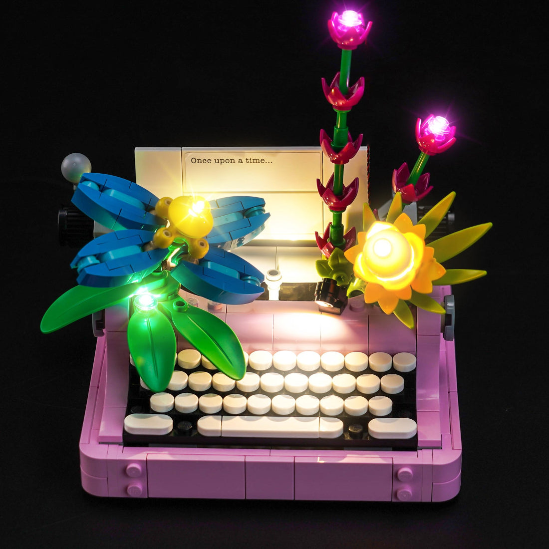 BrickBling Light Kit for LEGO Creator 3-in-1 Typewriter with Flowers 31169