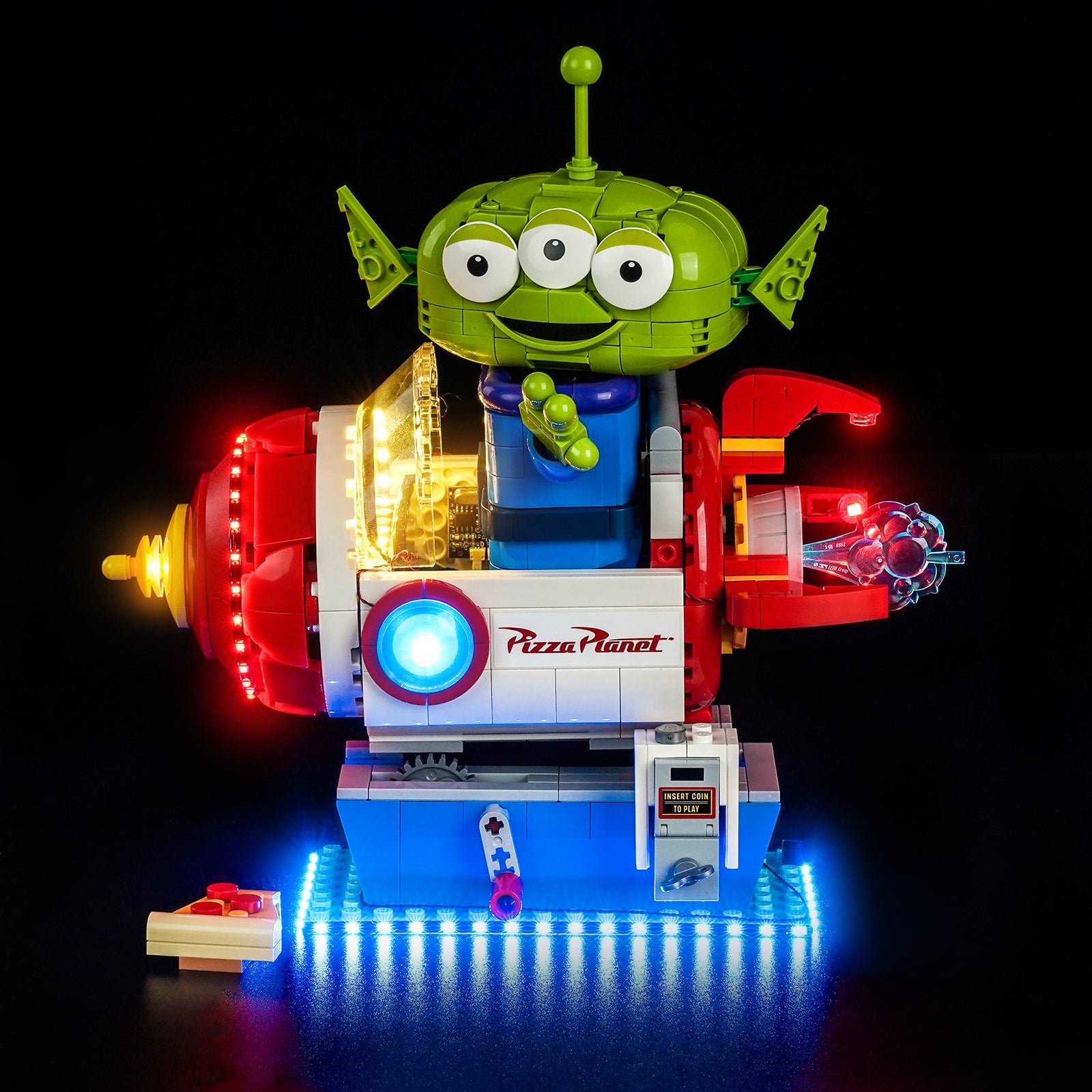 BrickBling Light Kit for LEGO Disney Alien with Pizza Planet Rocket Ride 43307