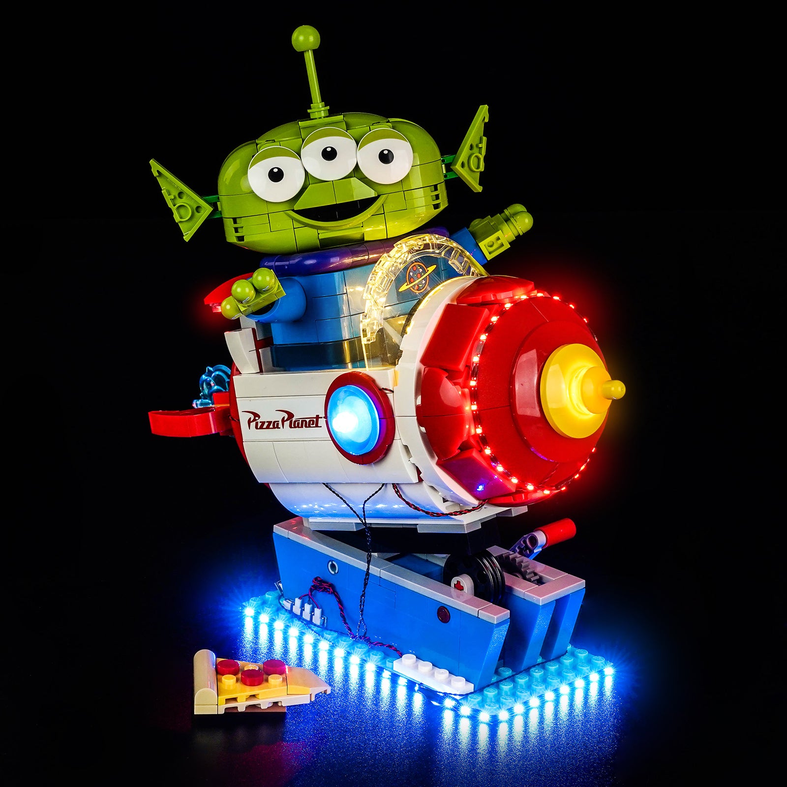 BrickBling Light Kit for LEGO Disney Alien with Pizza Planet Rocket Ride 43307