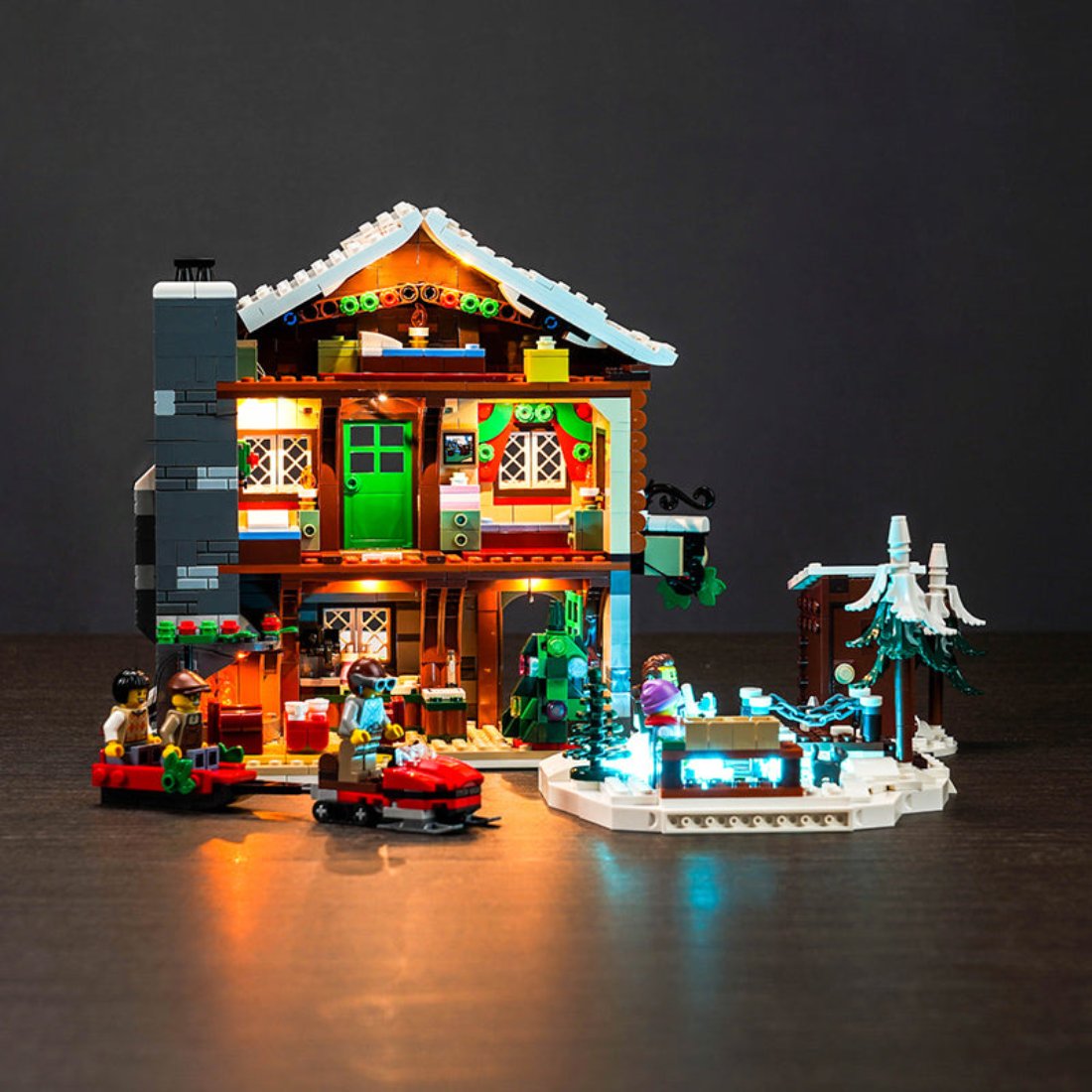 BrickBling Light Kit for LEGO Alpine Lodge Winter Village Set 10325
