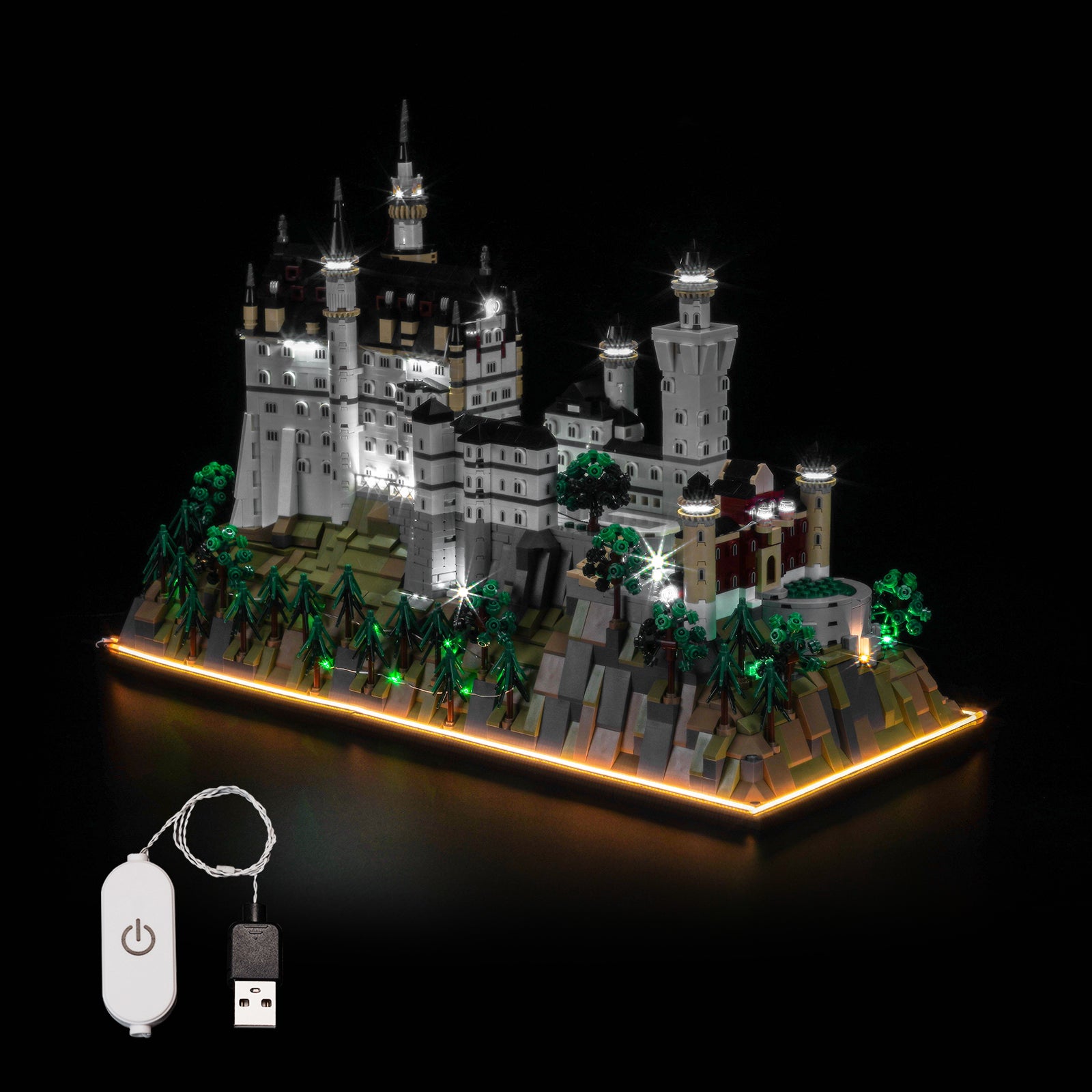 BrickBling Light Kit for LEGO Architecture Neuschwanstein Castle 21063 Classic Version