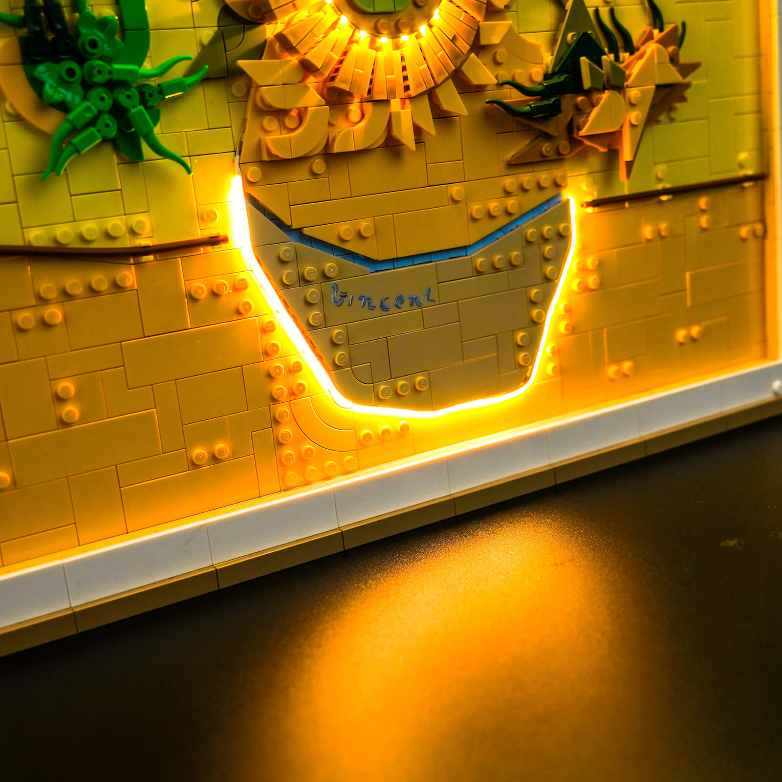 BrickBling Light Kit for LEGO Art Vincent van Gogh - Sunflowers 31215 Customized version