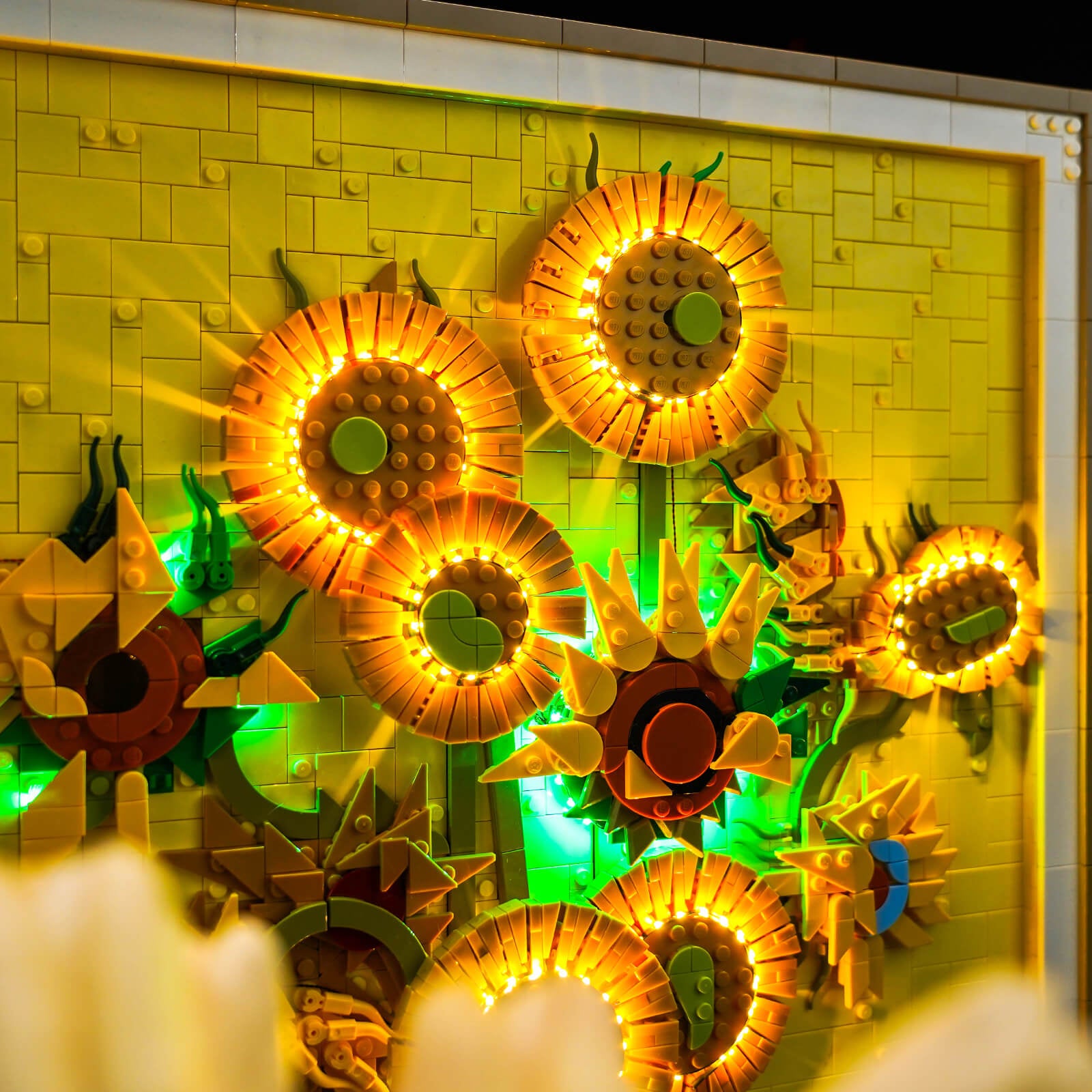 BrickBling Light Kit for LEGO Art Vincent van Gogh - Sunflowers 31215 Customized version