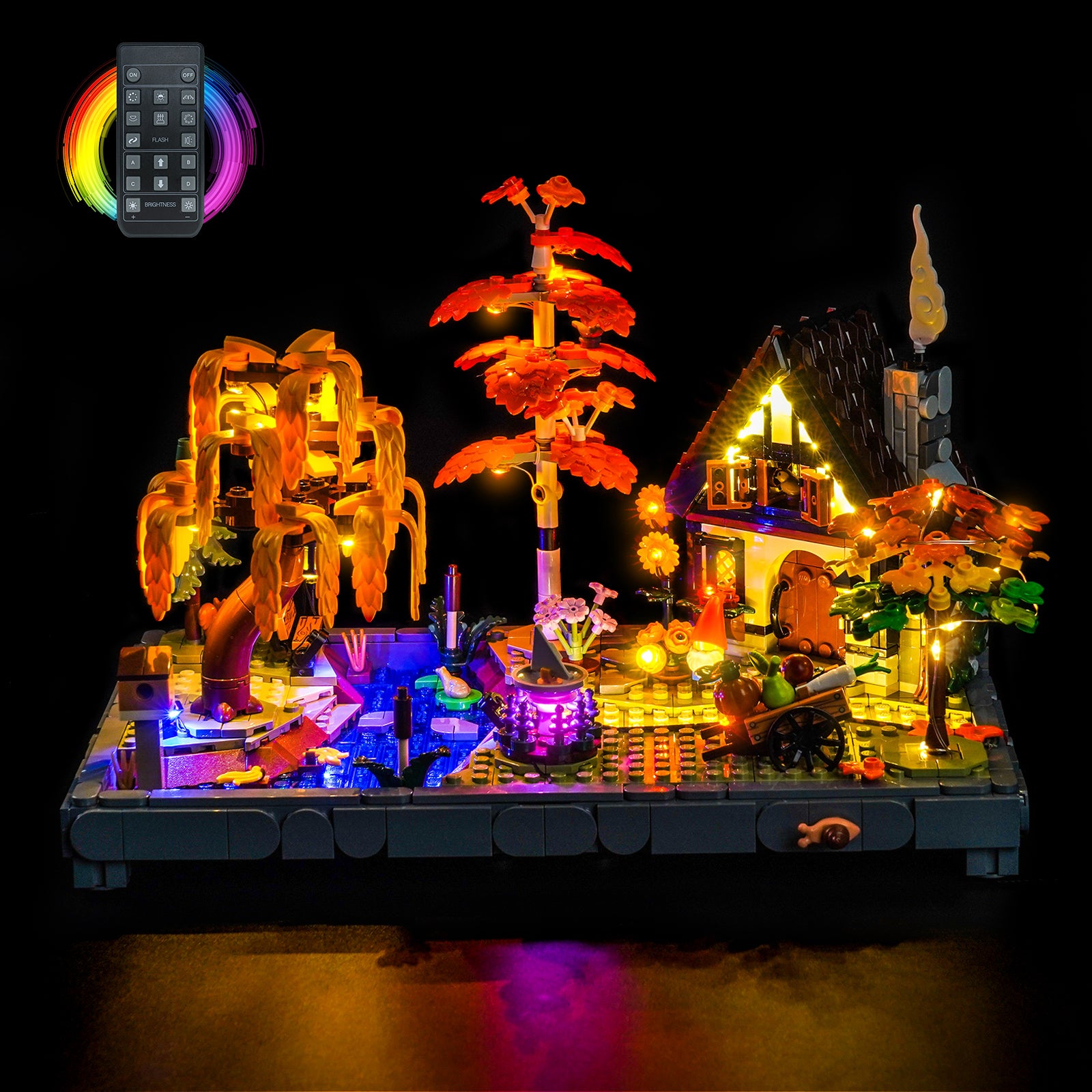 LED Light Kit for LEGO Autumn Cottage Garden 11372