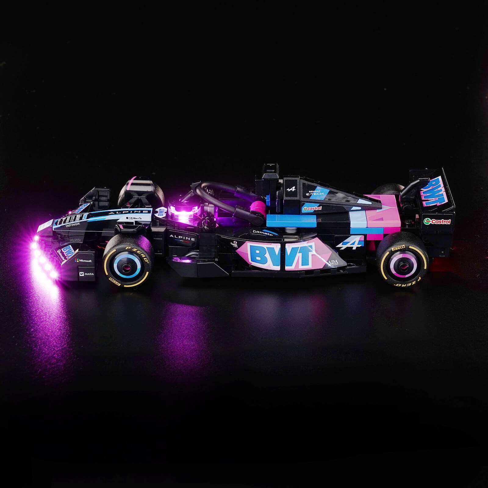 BrickBling Light Kit for LEGO Speed Champions BWT Alpine F1® Team A524 Race Car 77248