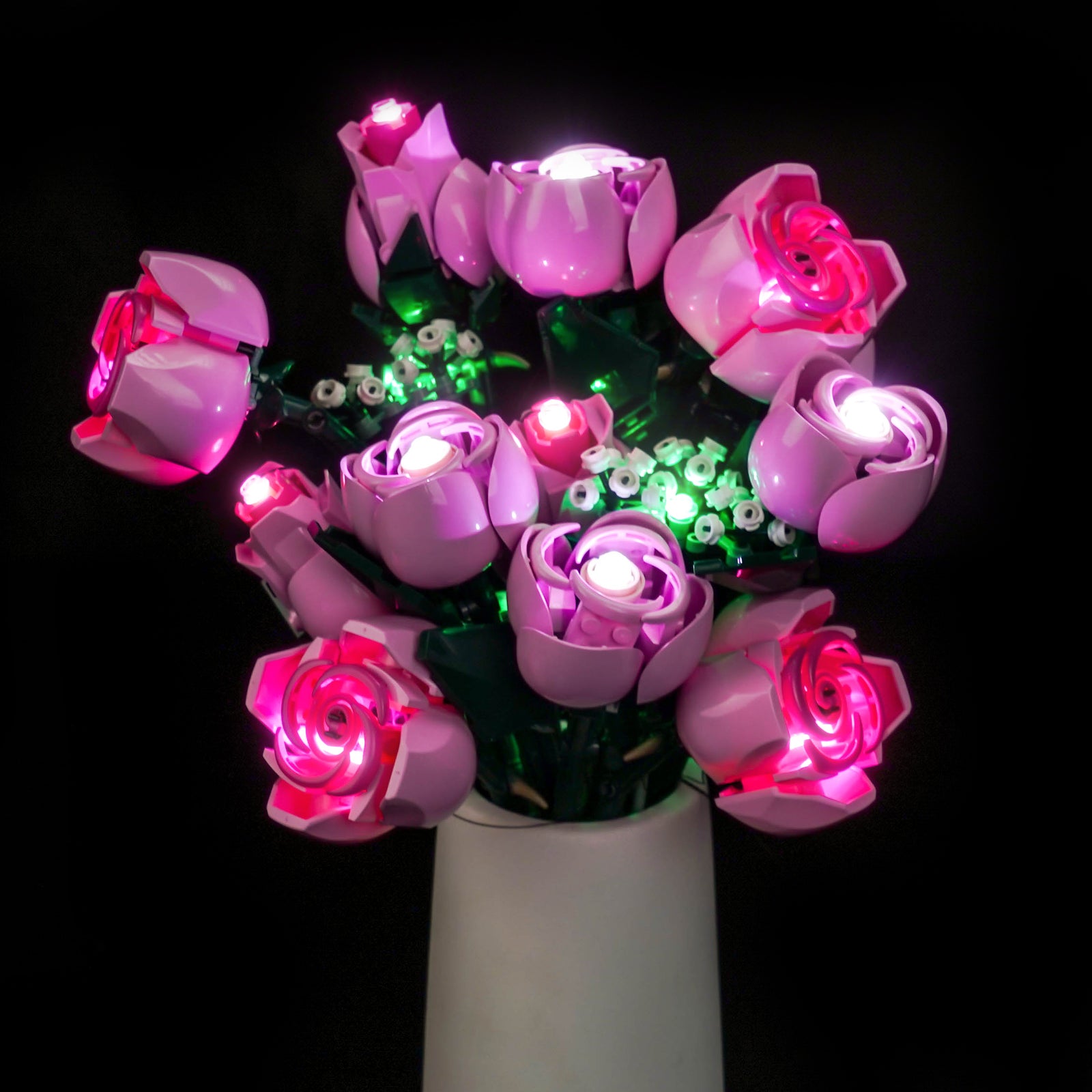 BrickBling Light Kit for LEGO The Botanical Collection Bouquet of Pink Roses 10374