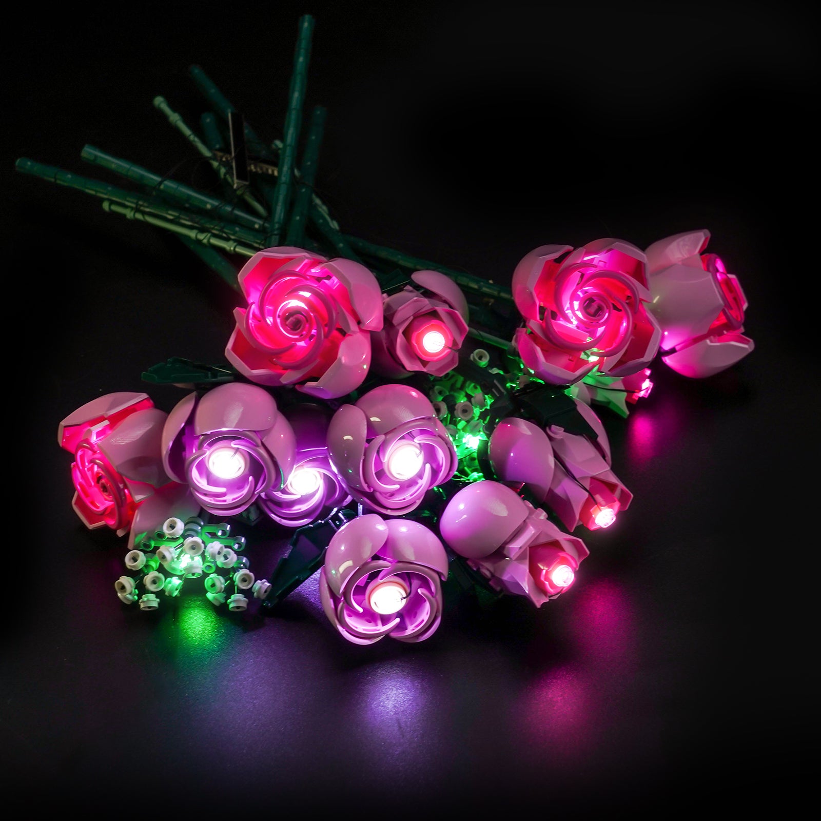 BrickBling Light Kit for LEGO The Botanical Collection Bouquet of Pink Roses 10374