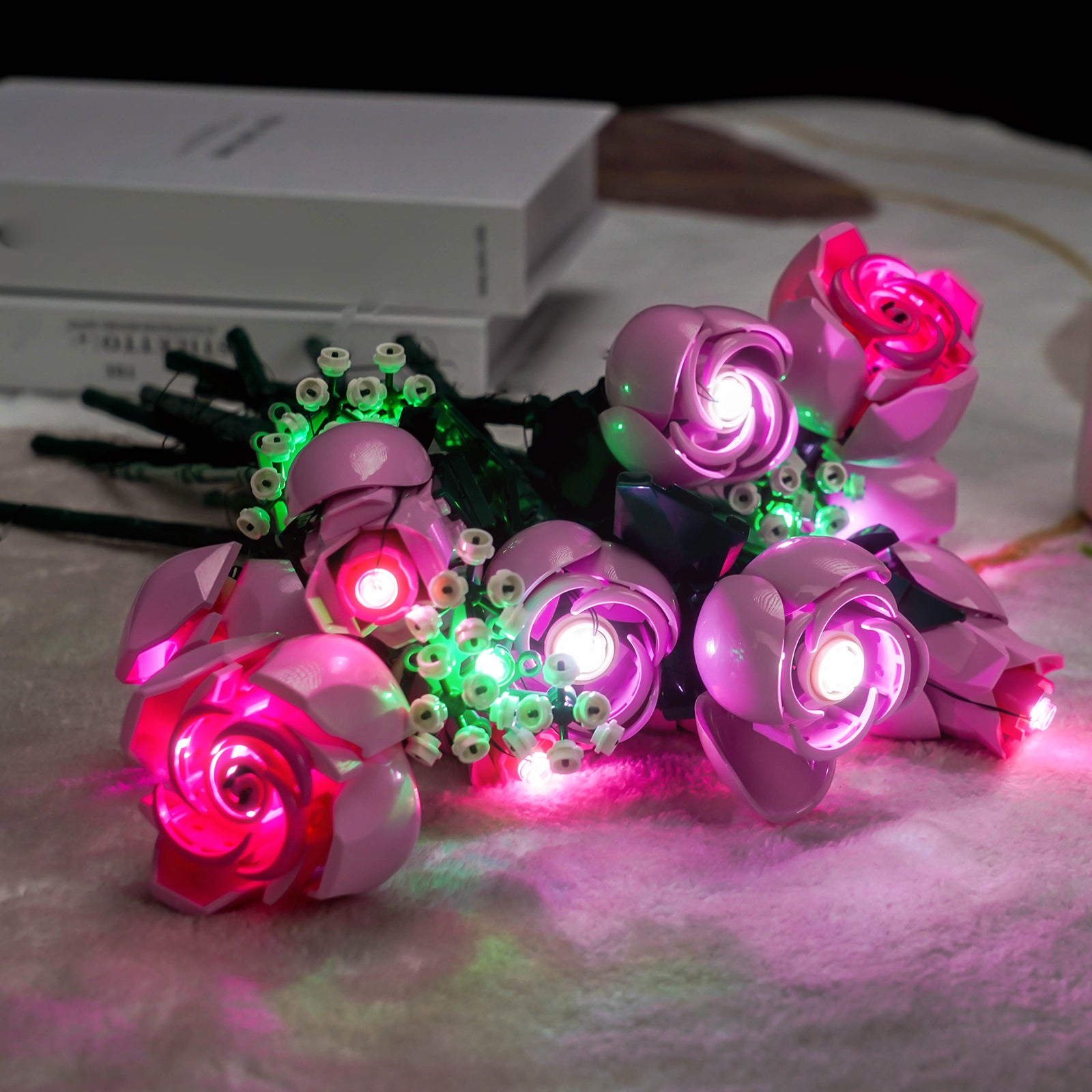 BrickBling Light Kit for LEGO The Botanical Collection Bouquet of Pink Roses 10374