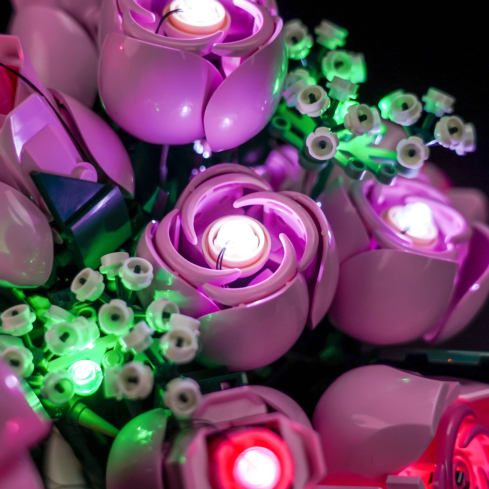 BrickBling Light Kit for LEGO The Botanical Collection Bouquet of Pink Roses 10374