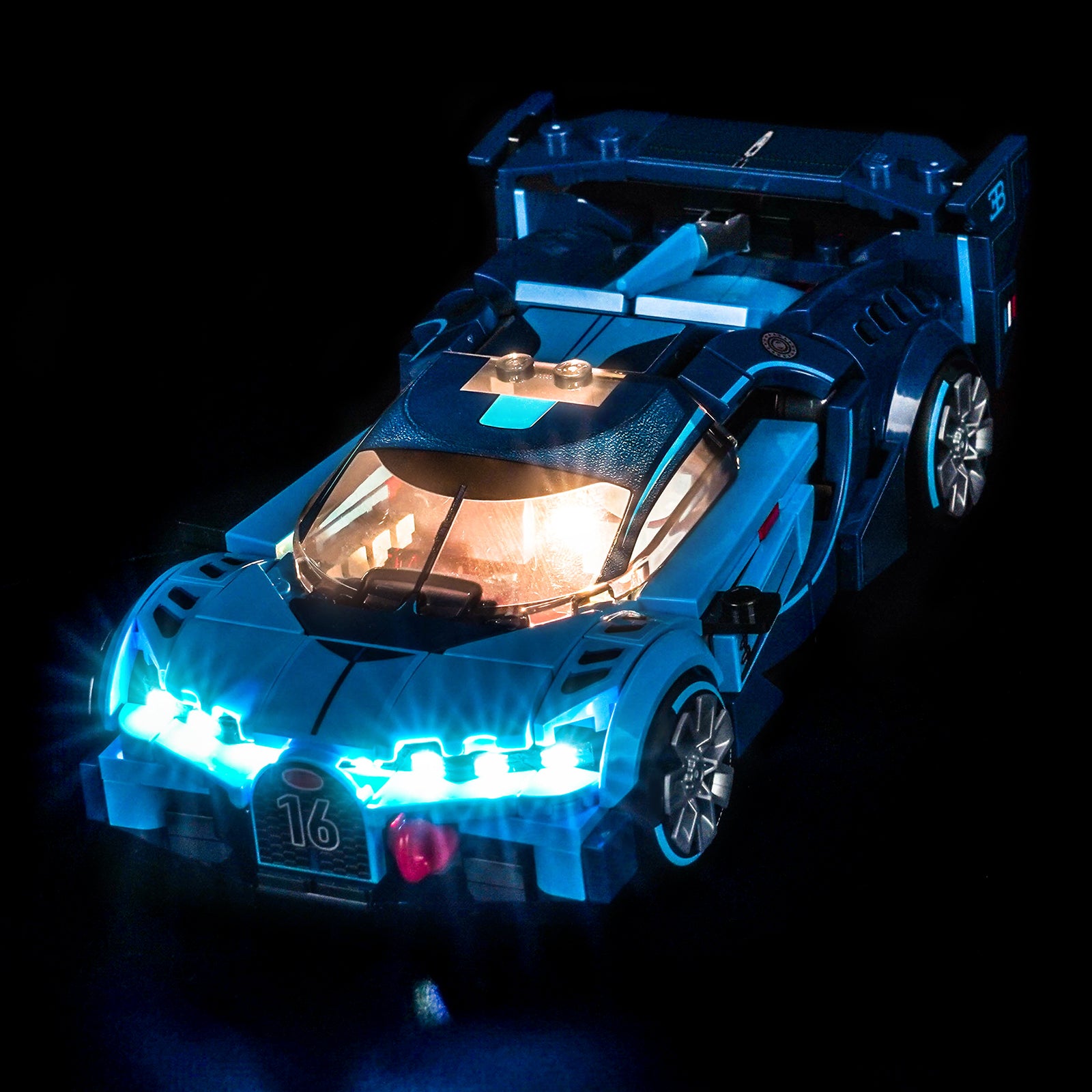 BrickBling Light Kit for LEGO Speed Champions Bugatti Vision GT Hyper Sports Car 77253