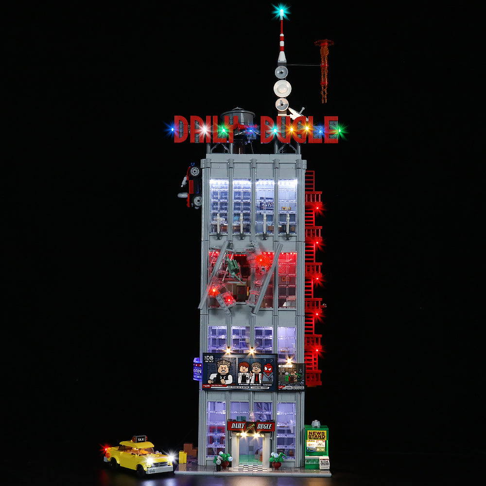 BrickBling Light Kit for LEGO Marvel Daily Bugle 76178 Remote Control Version