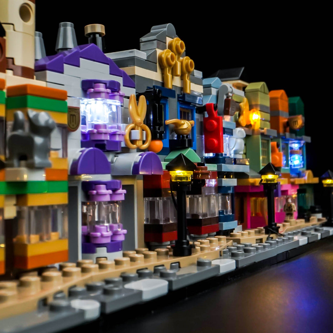 BrickBling Light Kit for LEGO Harry Potter Diagon Alley™ Wizarding Shops 76444