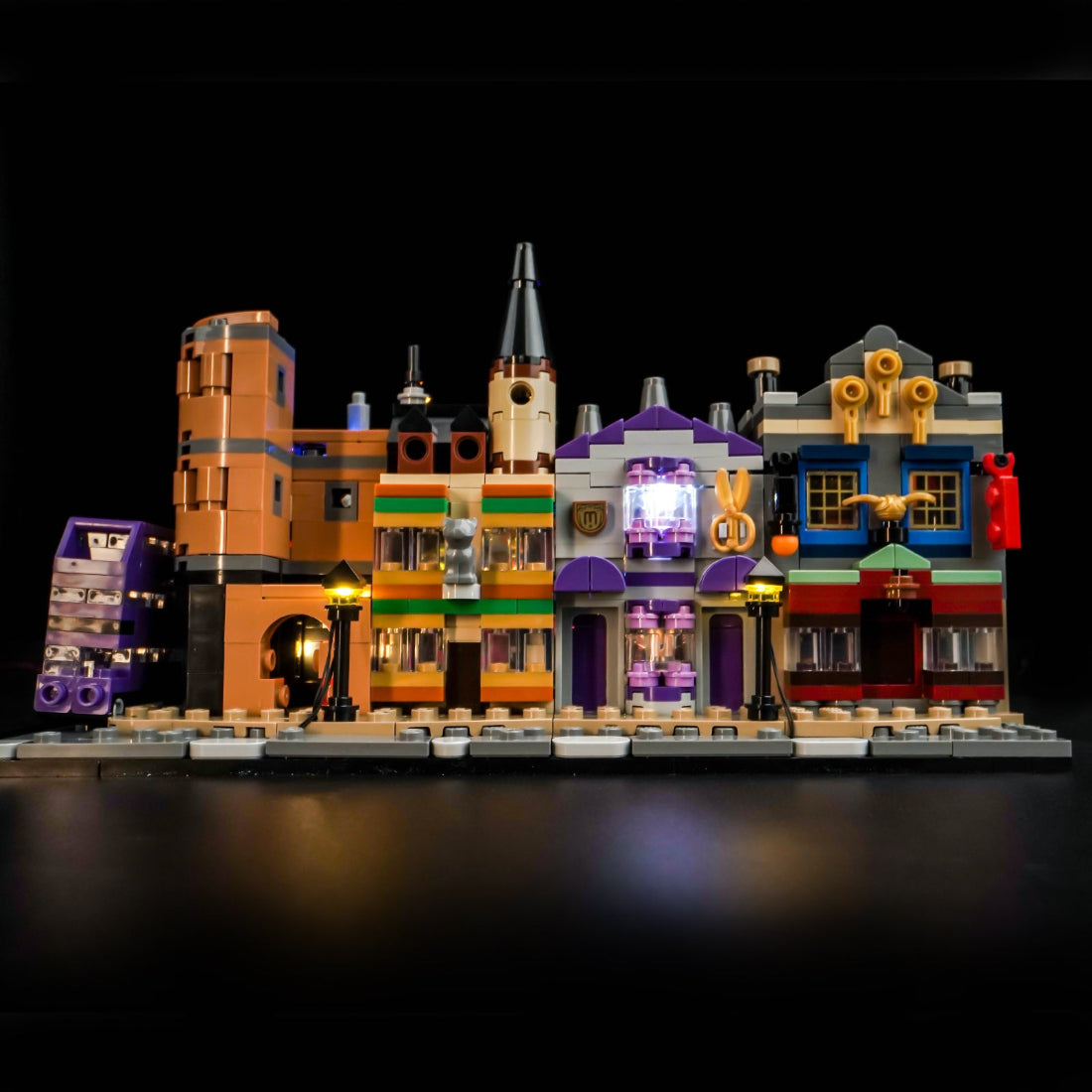 BrickBling Light Kit for LEGO Harry Potter Diagon Alley™ Wizarding Shops 76444