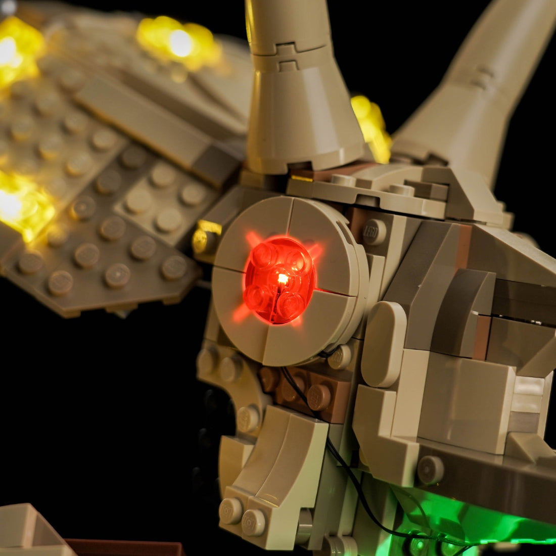 BrickBling Light Kit for LEGO Jurassic World Dinosaur Fossils: Triceratops Skull 76969