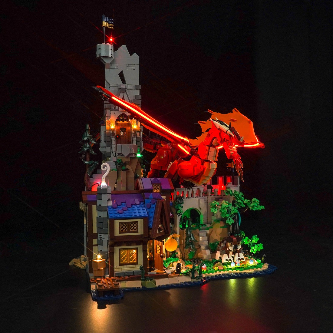 BrickBling Light Kit for LEGO Ideas Dungeons & Dragons: Red Dragon's Tale 21348 GC Version