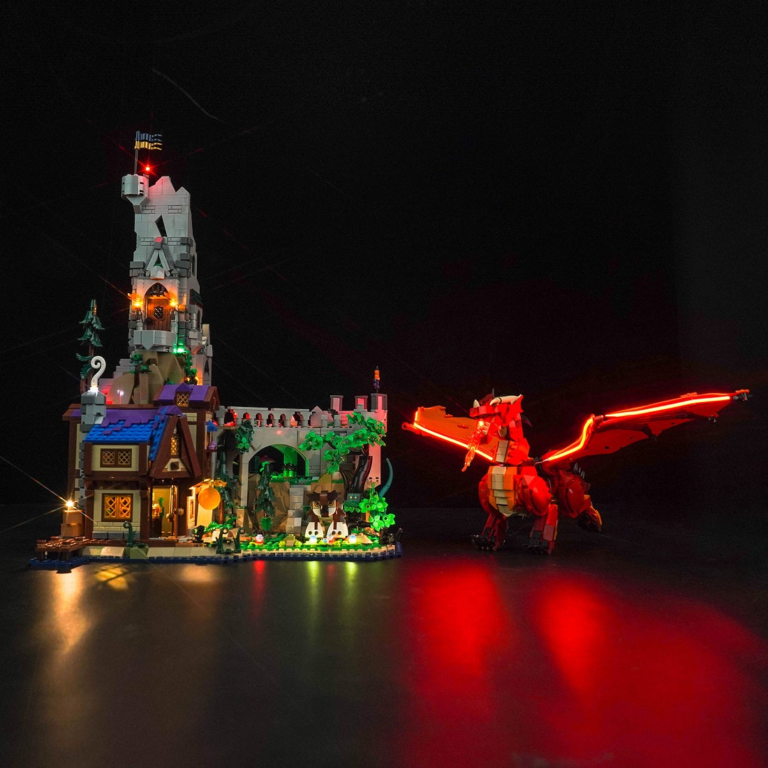 BrickBling Light Kit for LEGO Ideas Dungeons & Dragons: Red Dragon's Tale 21348 GC Version