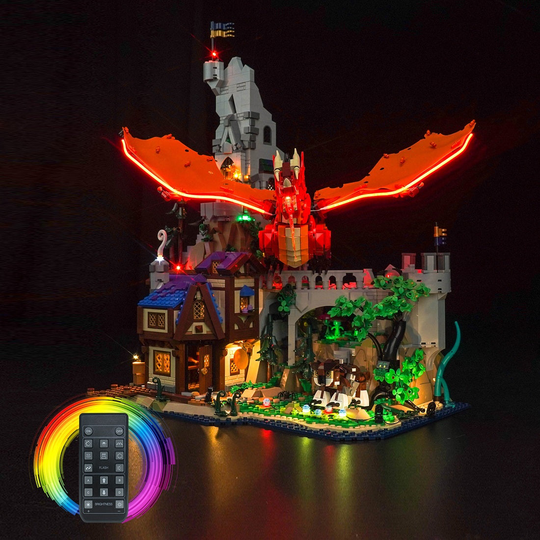 BrickBling Light Kit for LEGO Ideas Dungeons & Dragons: Red Dragon's Tale 21348 GC Version