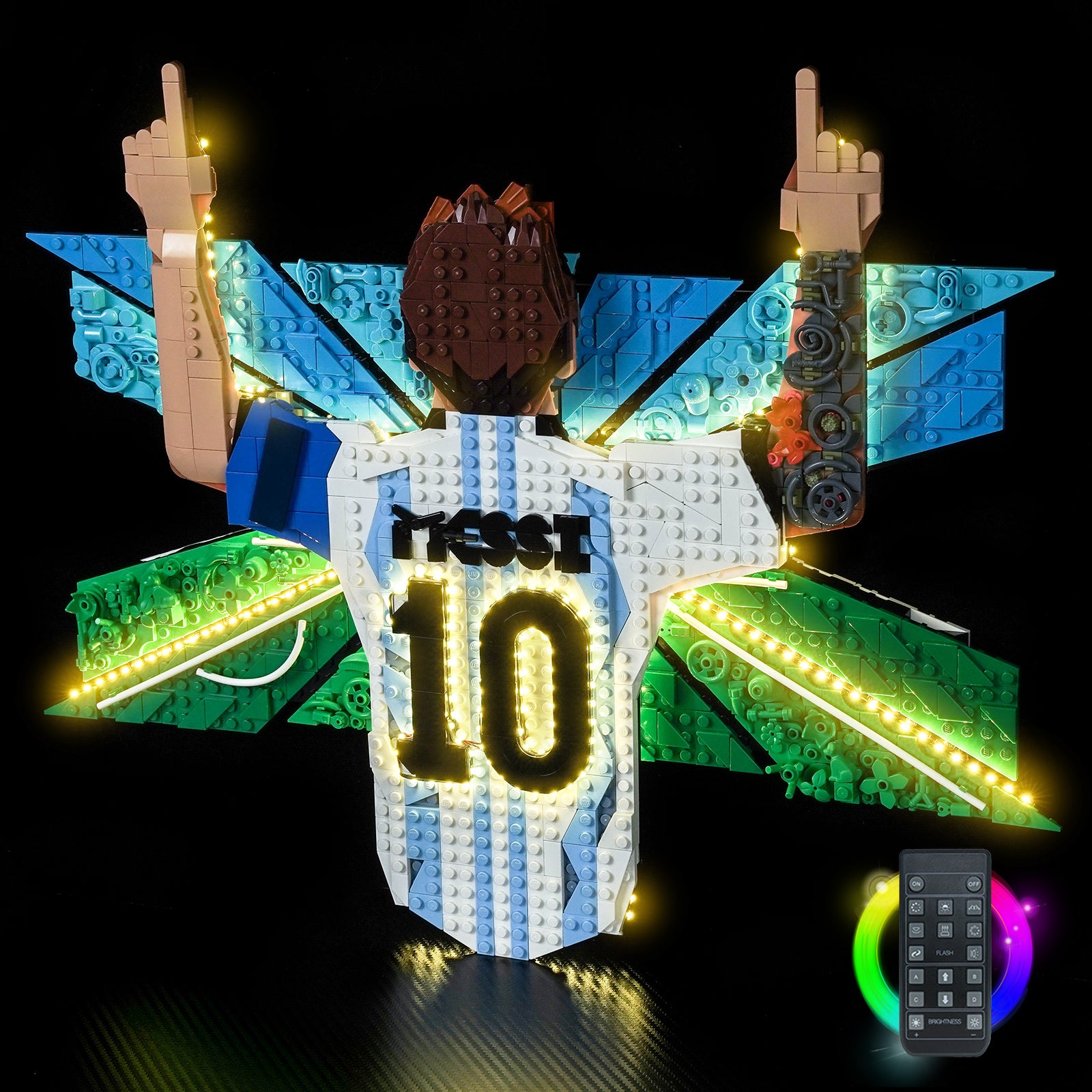 BrickBling Light Kit for LEGO Editions Lionel Messi – Celebration 43018