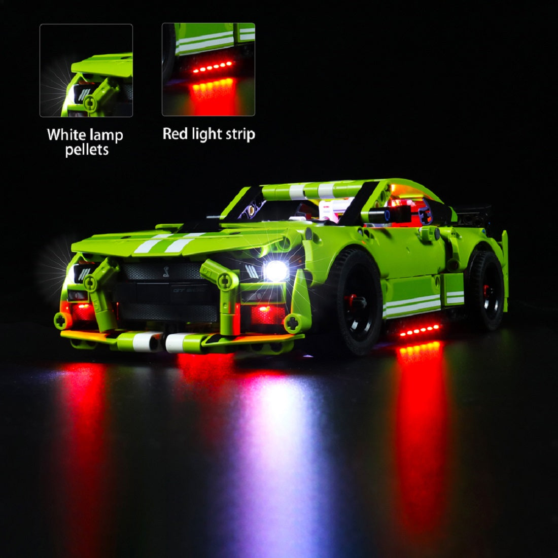 BrickBling Light Kit for LEGO Technic Ford Mustang Shelby® GT500® 42138