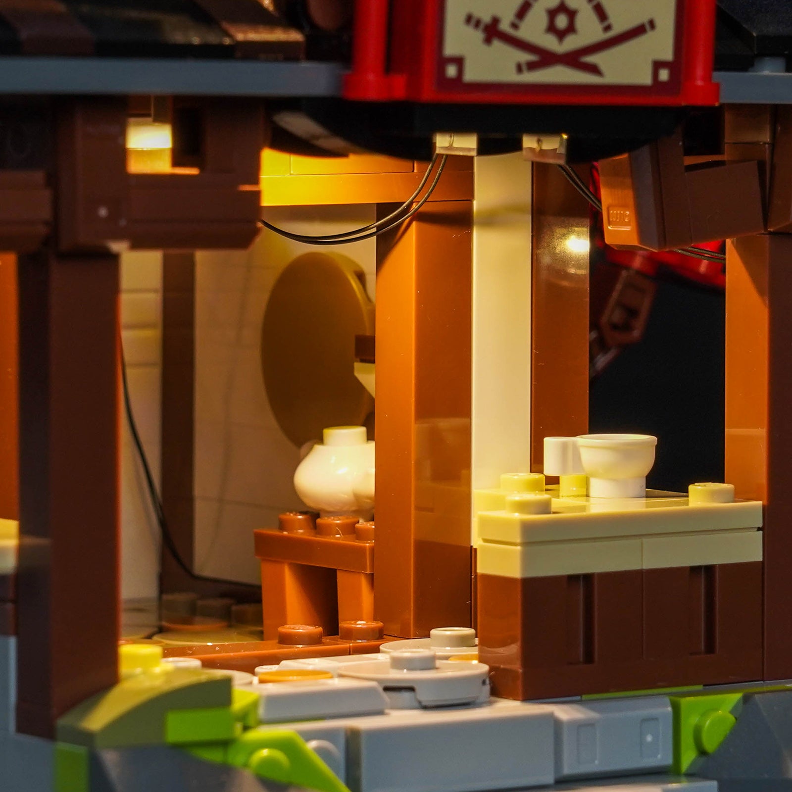 BrickBling Light Kit for LEGO NINJAGO Four Weapons Blacksmith 15th Anniversary 71858