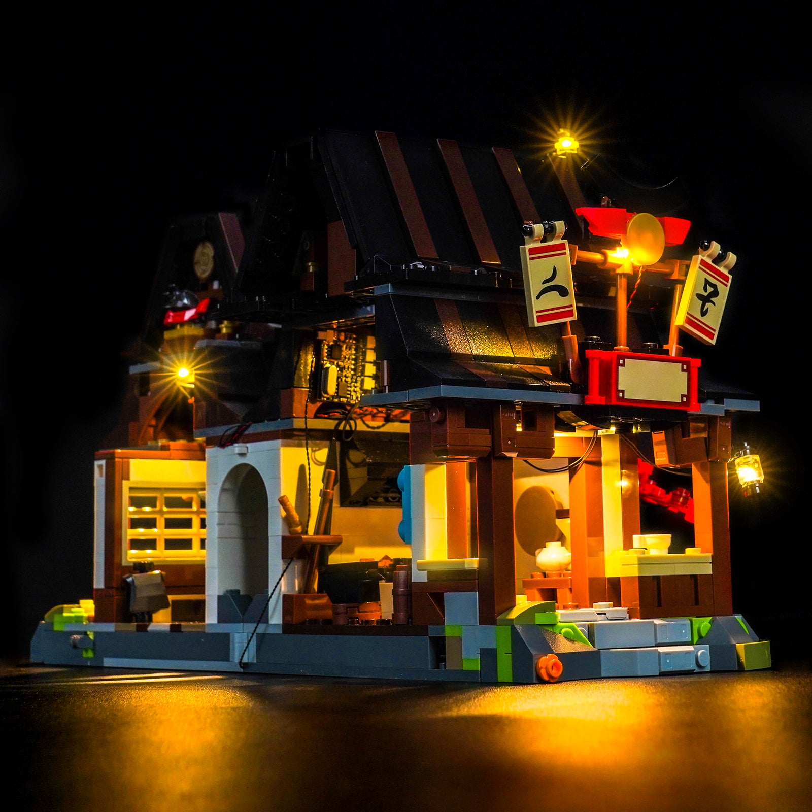 BrickBling Light Kit for LEGO NINJAGO Four Weapons Blacksmith 15th Anniversary 71858