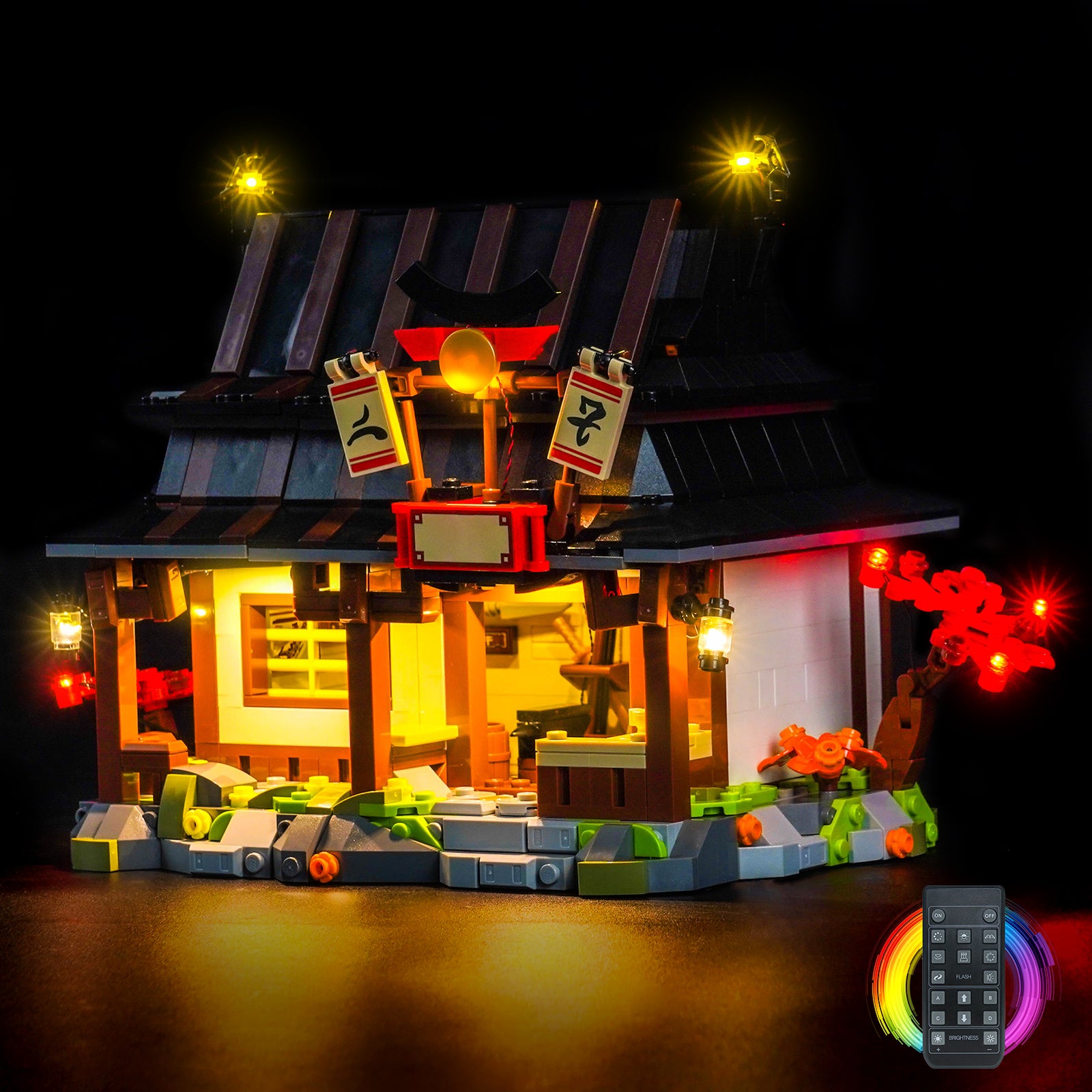 BrickBling Light Kit for LEGO NINJAGO Four Weapons Blacksmith 15th Anniversary 71858