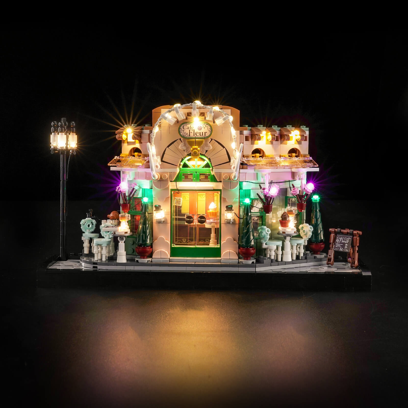 BrickBling Light Kit for LEGO Icons French Café 10362