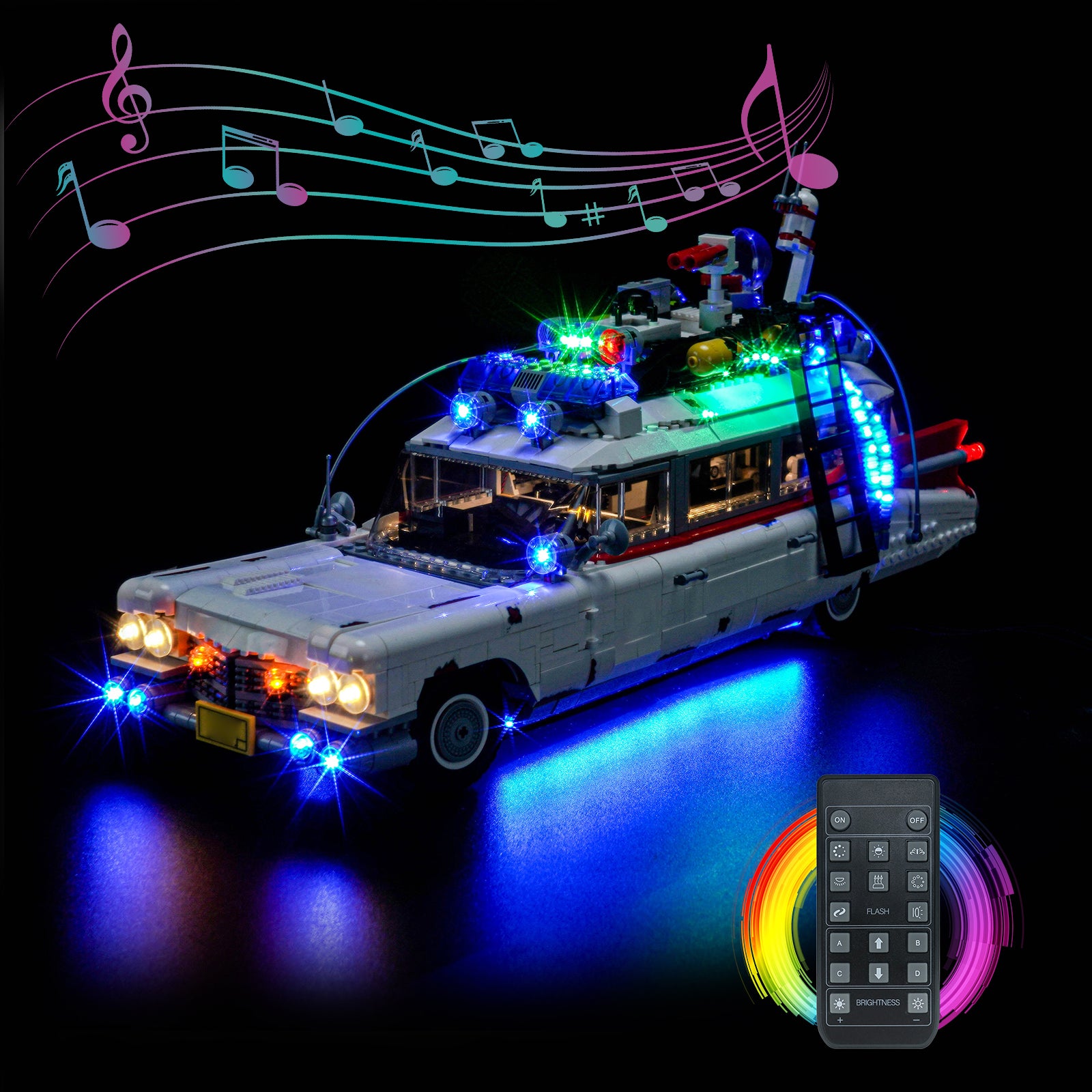 BrickBling Light Kit for LEGO Icons Ghostbusters™ ECTO-1 10274 Upgraded Version