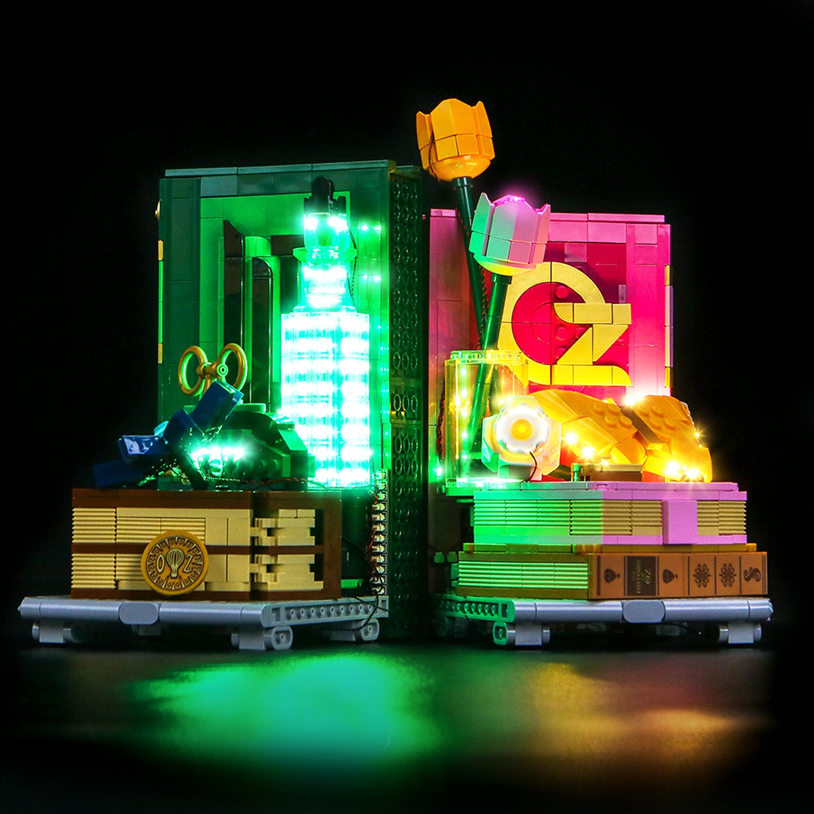 BrickBling Light Kit for LEGO Wicked Glinda & Elphaba Bookends 75691