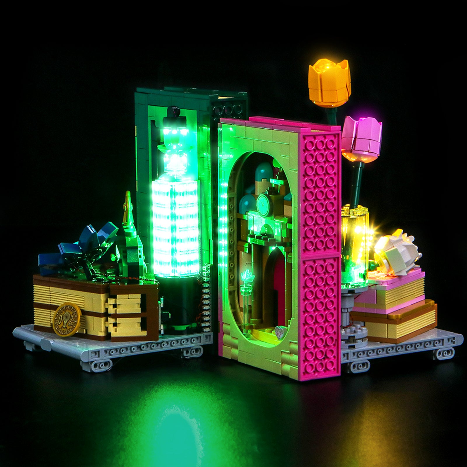 LED Light Kit for LEGO Wicked Glinda & Elphaba Bookends 75691