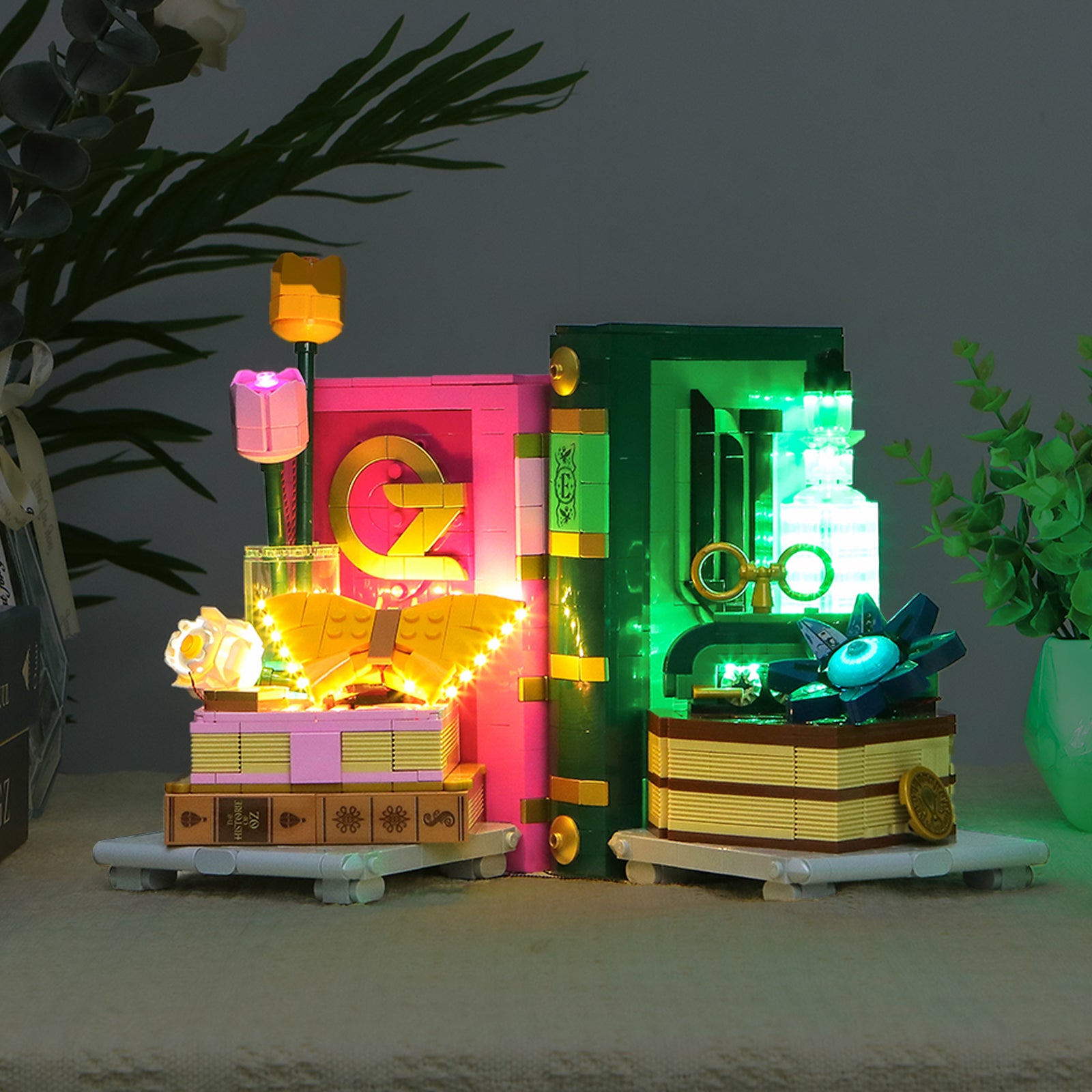 LED Light Kit for LEGO Wicked Glinda & Elphaba Bookends 75691