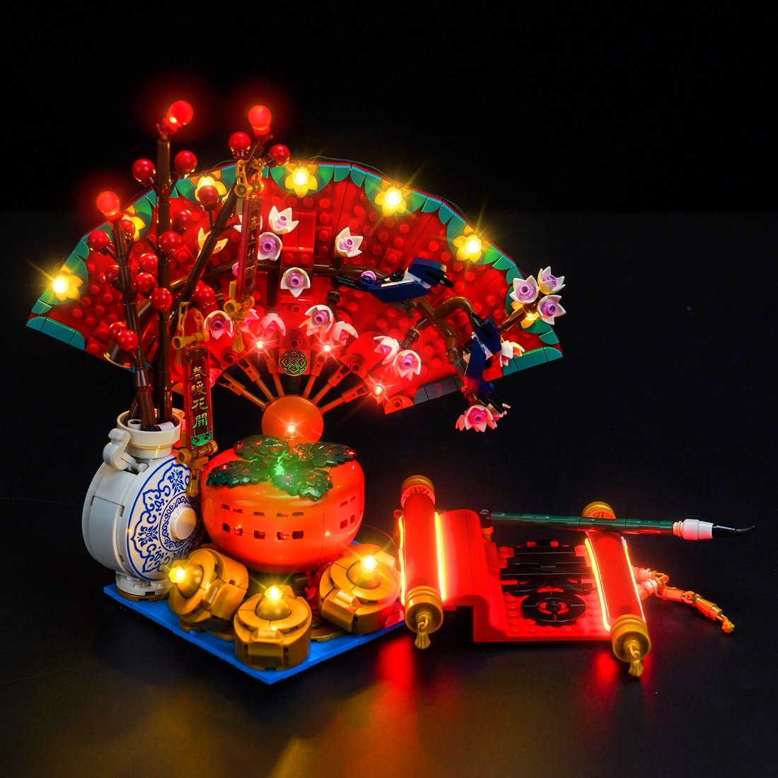 BrickBling Light Kit for LEGO Good Fortune 80117 Classic Version
