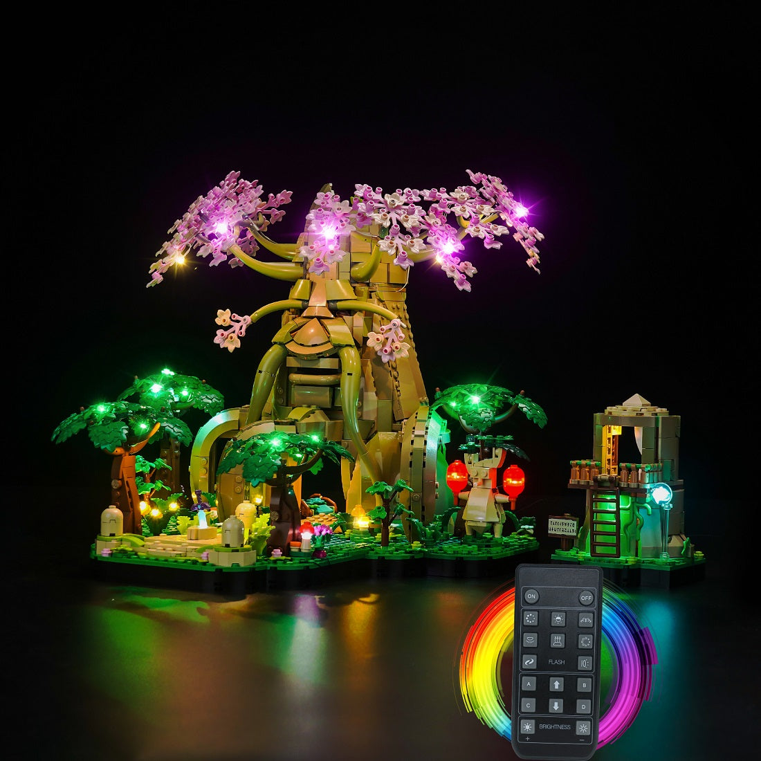 BrickBling Light Kit for LEGO The Legend of Zelda Great Deku Tree 2-in-1 77092 Remote Control Version
