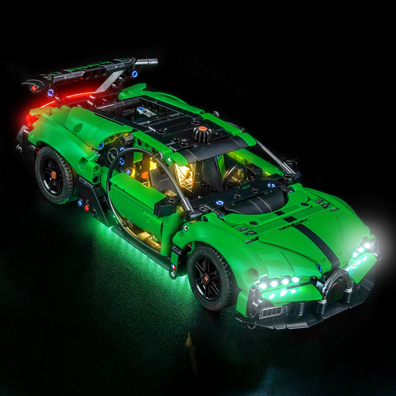 BrickBling Light Kit for LEGO Technic Green Bugatti Chiron Pur Sport Hypercar 42241