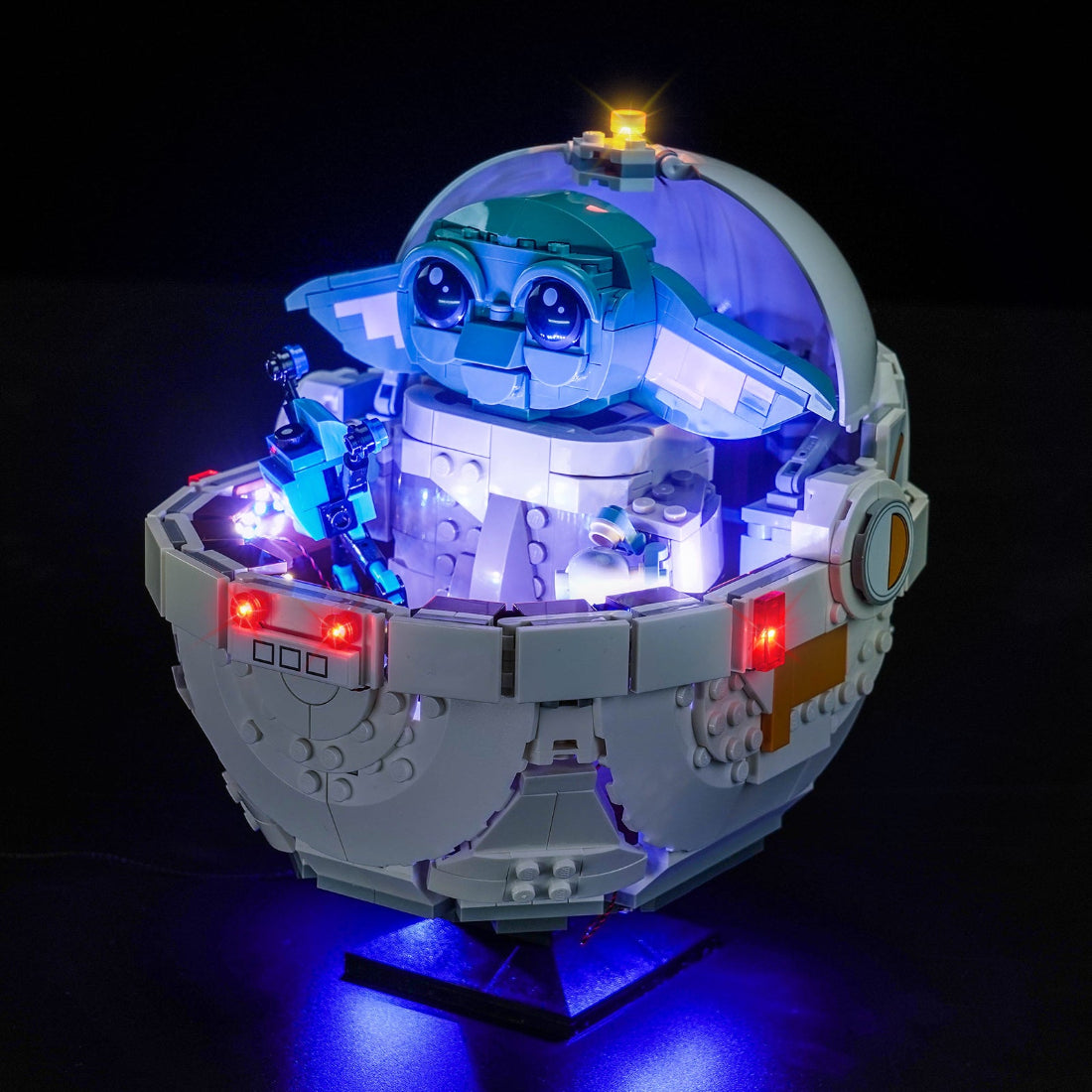BrickBling Light Kit for LEGO Star Wars Grogu™ with Hover Pram 75403