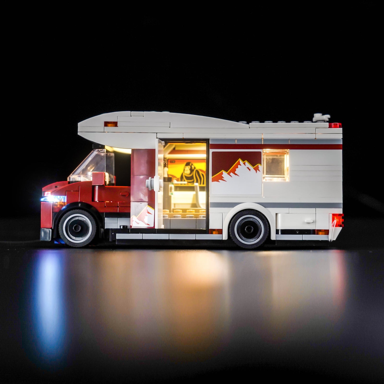 BrickBling Light Kit for LEGO City Holiday Adventure Camper Van 60454