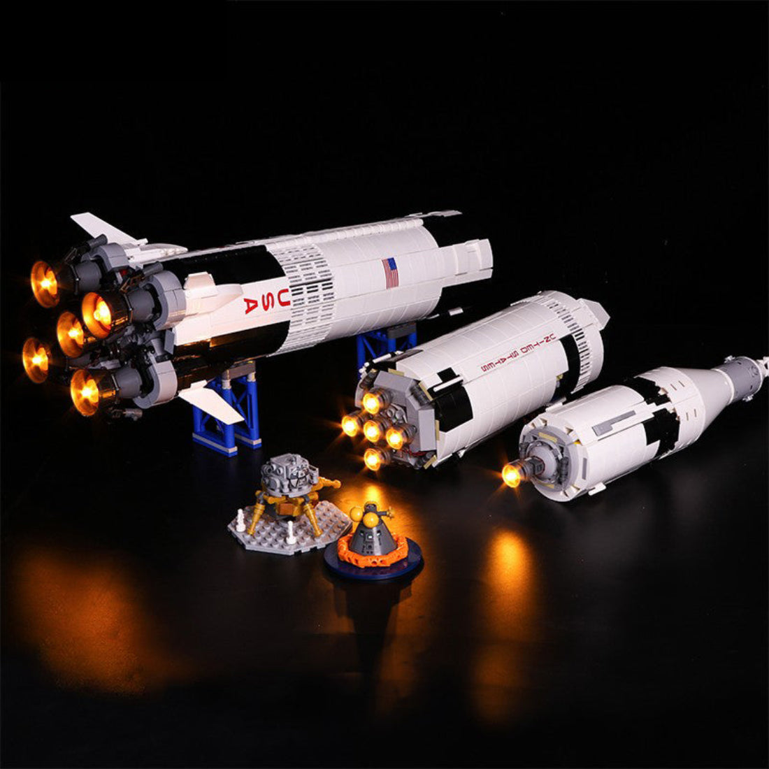 BrickBling Light Kit for LEGO Ideas NASA Apollo Saturn V 21309