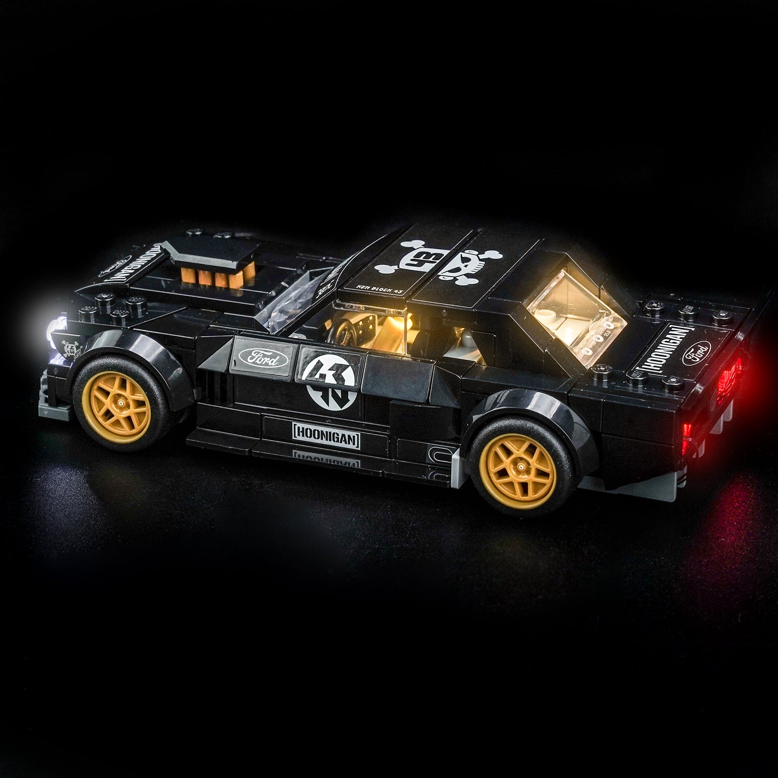 BrickBling Light Kit for LEGO Speed Champions Ken Block's '65 Ford Mustang Hoonicorn V1 77262