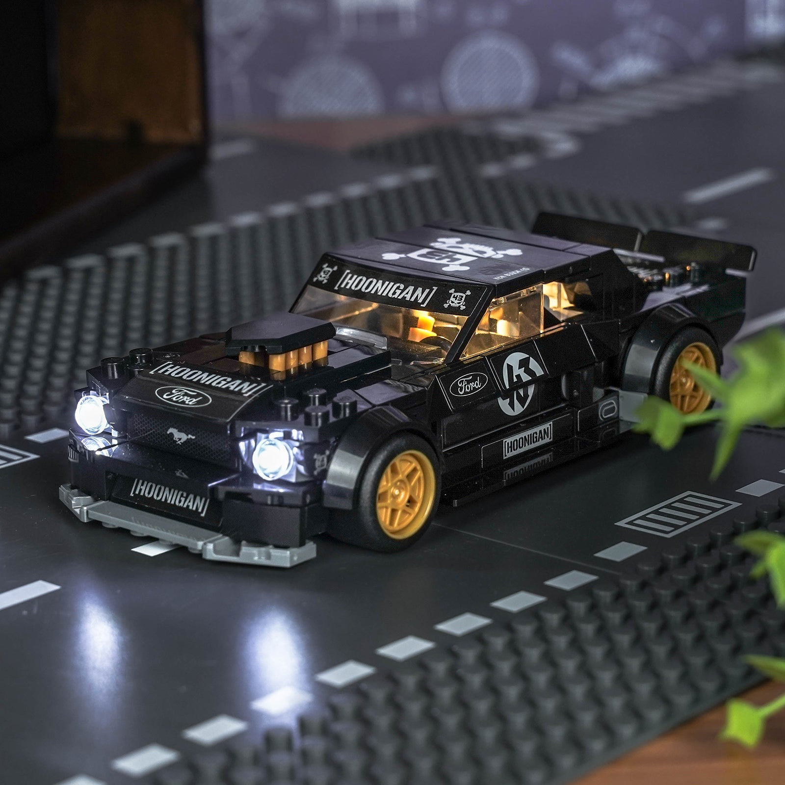 BrickBling Light Kit for LEGO Speed Champions Ken Block's '65 Ford Mustang Hoonicorn V1 77262