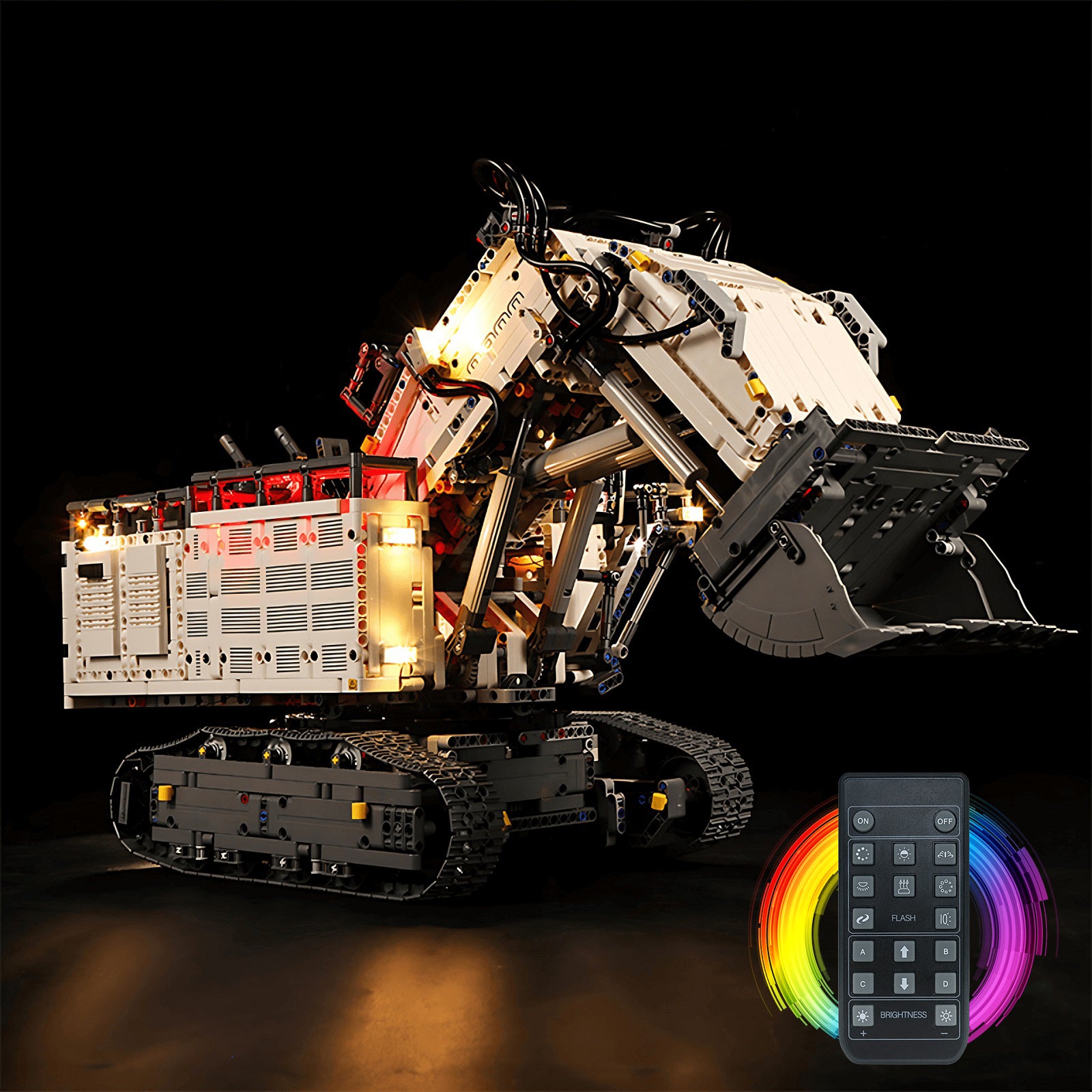 BrickBling Light Kit for LEGO Technic Liebherr R 9800 Excavator 42100