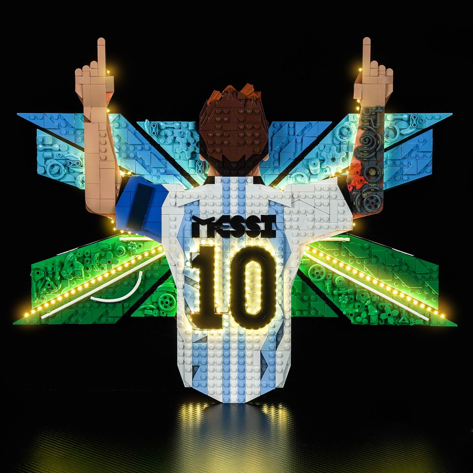 BrickBling Light Kit for LEGO Editions Lionel Messi – Celebration 43018