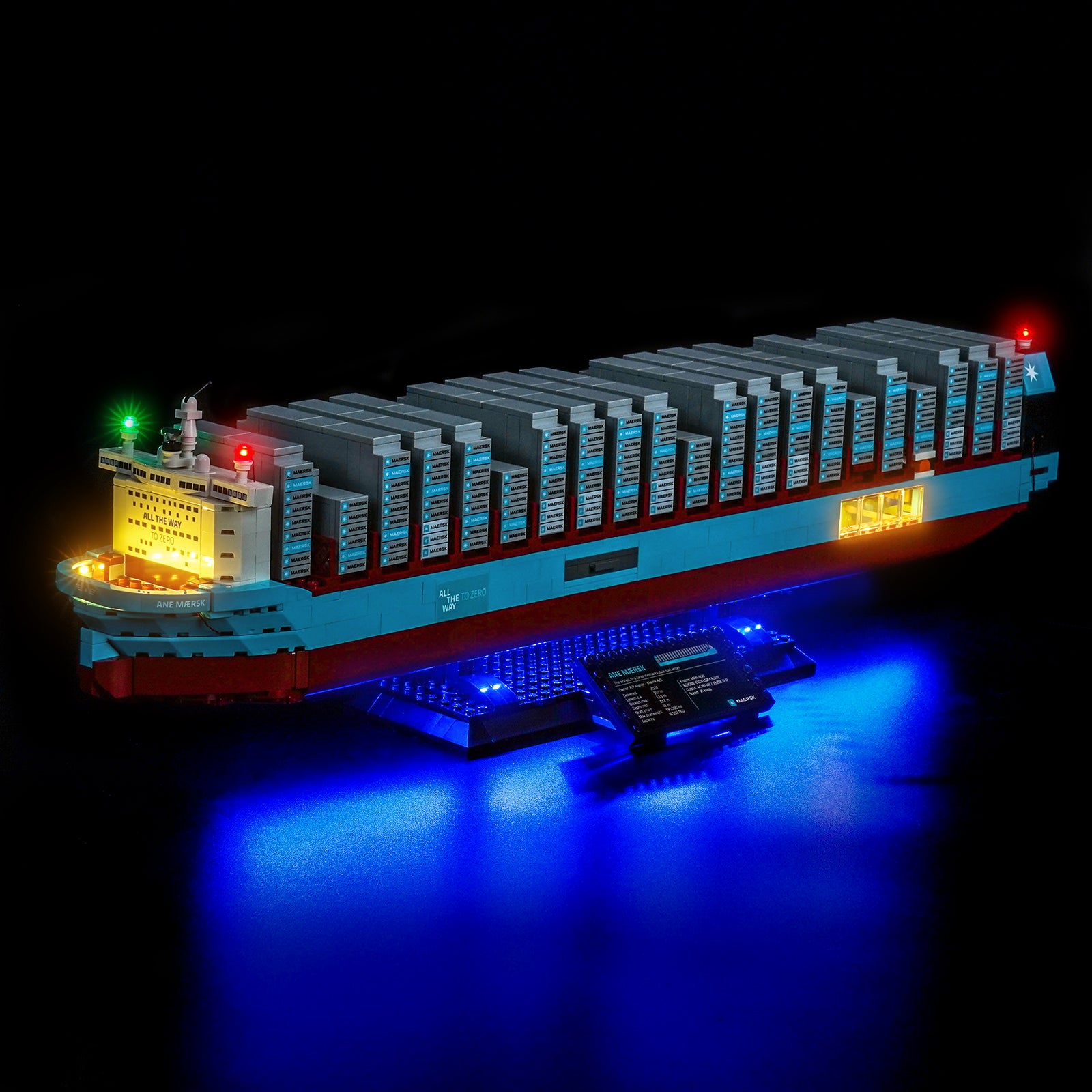 BrickBling Light Kit for LEGO Maersk Dual-Fuel Container Vessel 40955