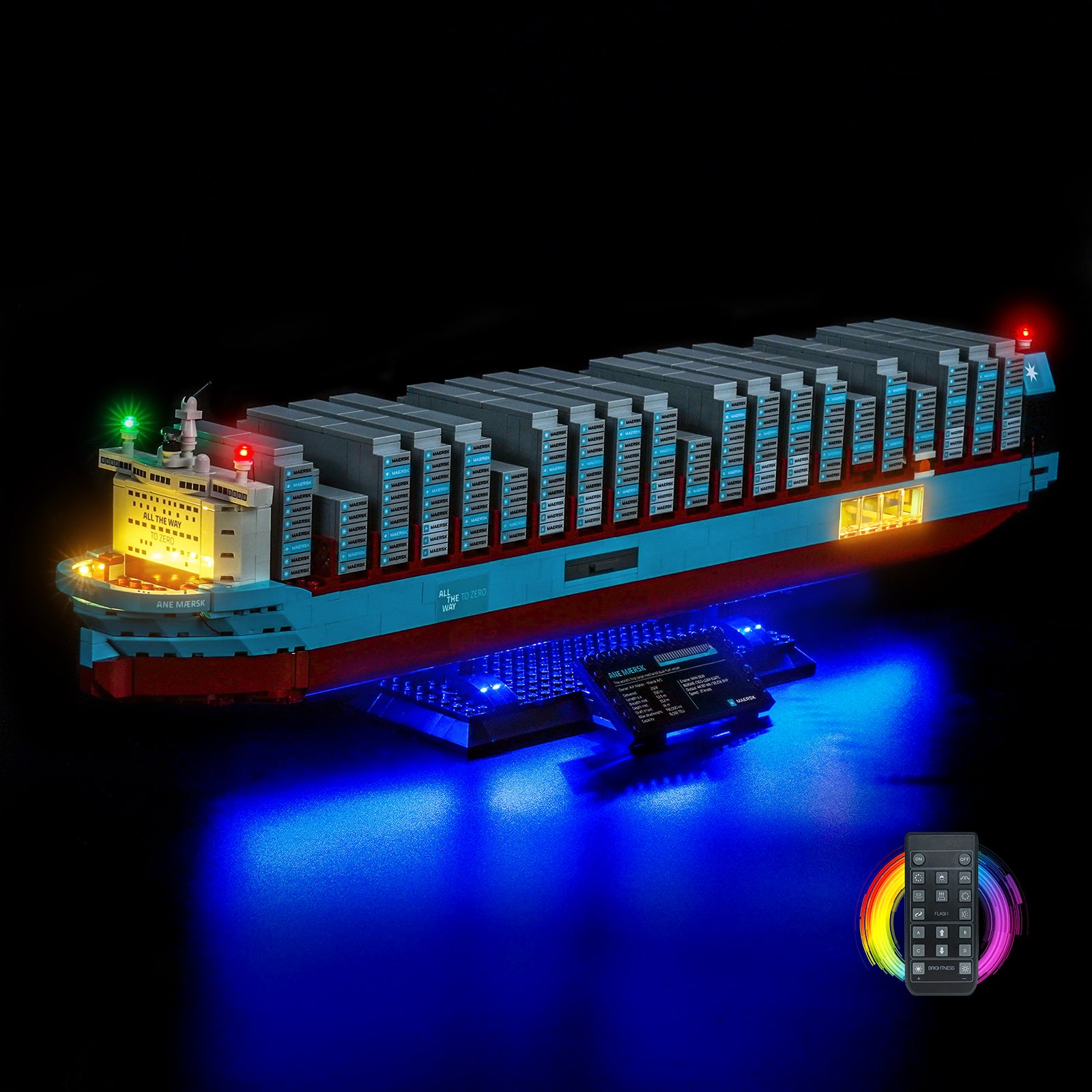 BrickBling Light Kit for LEGO Maersk Dual-Fuel Container Vessel 40955