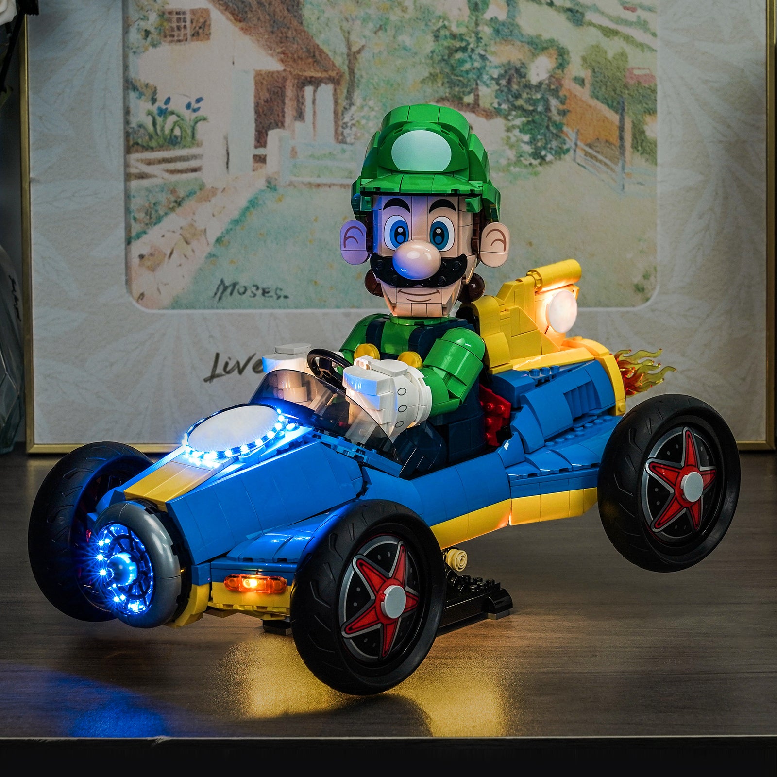 BrickBling Light Kit for LEGO Super Mario Mario Kart™ – Luigi & Mach 8 72050