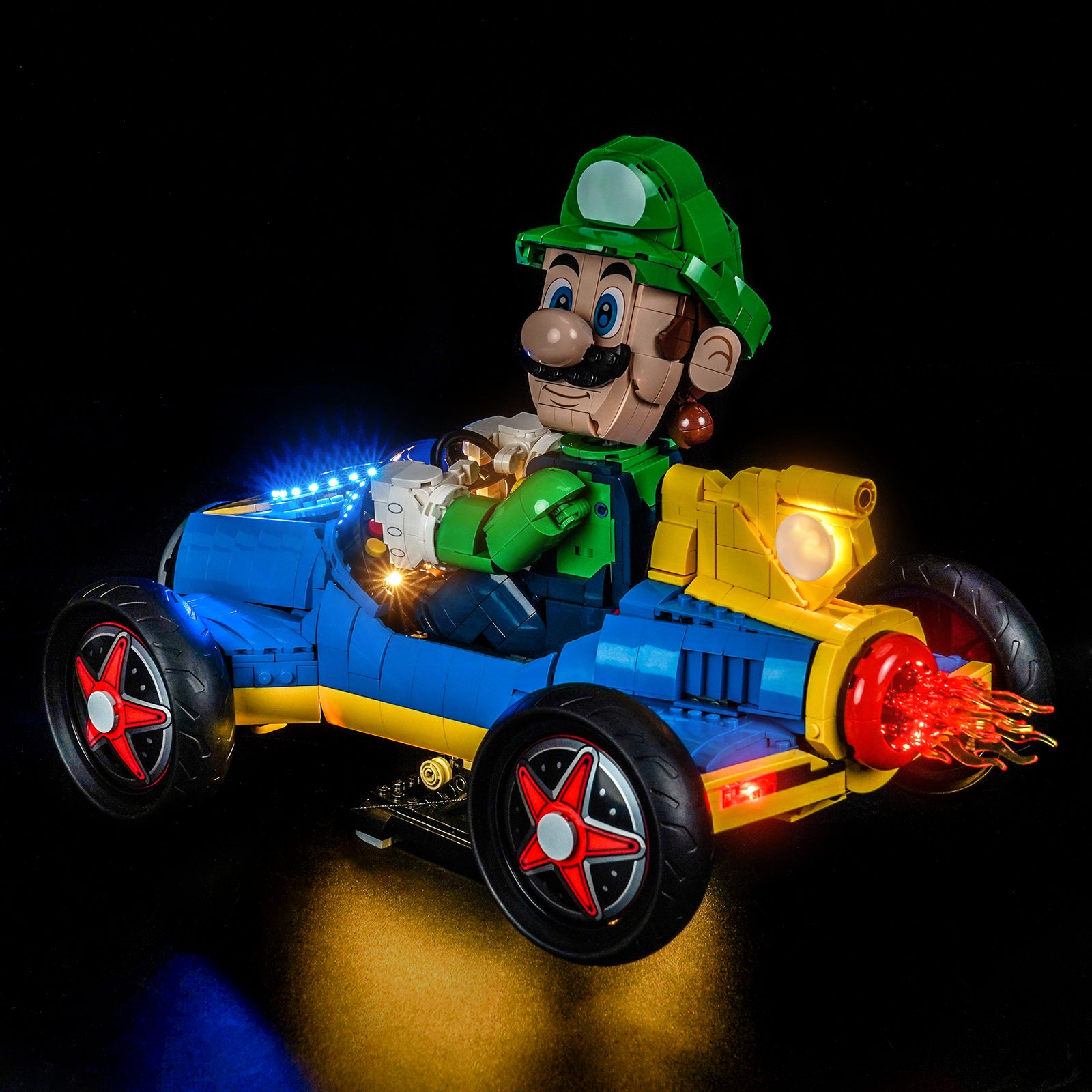 BrickBling Light Kit for LEGO Super Mario Mario Kart™ – Luigi & Mach 8 72050