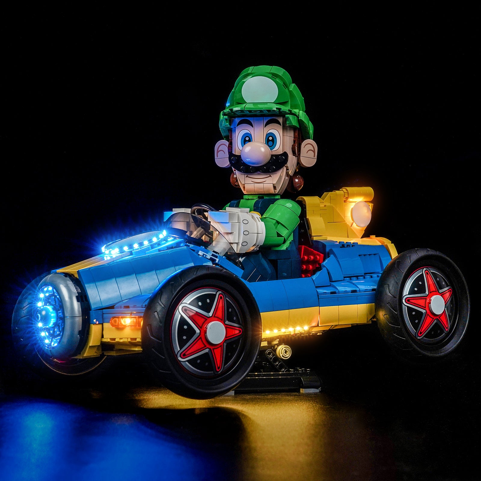 BrickBling Light Kit for LEGO Super Mario Mario Kart™ – Luigi & Mach 8 72050