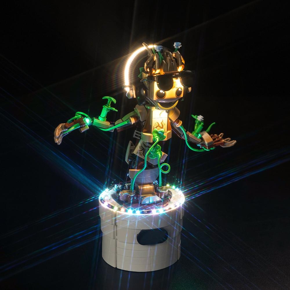 BrickBling Light Kit for LEGO Marvel Dancing Groot 76297