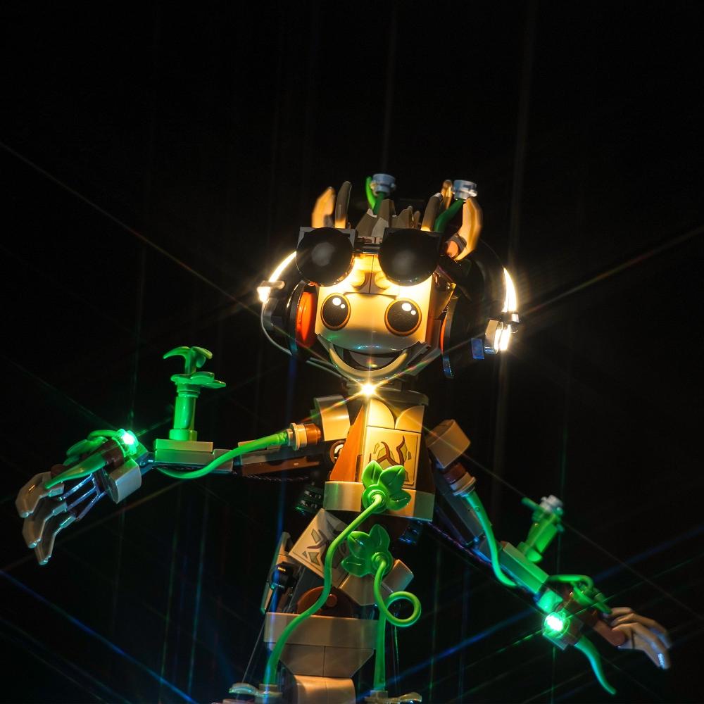 BrickBling Light Kit for LEGO Marvel Dancing Groot 76297 
