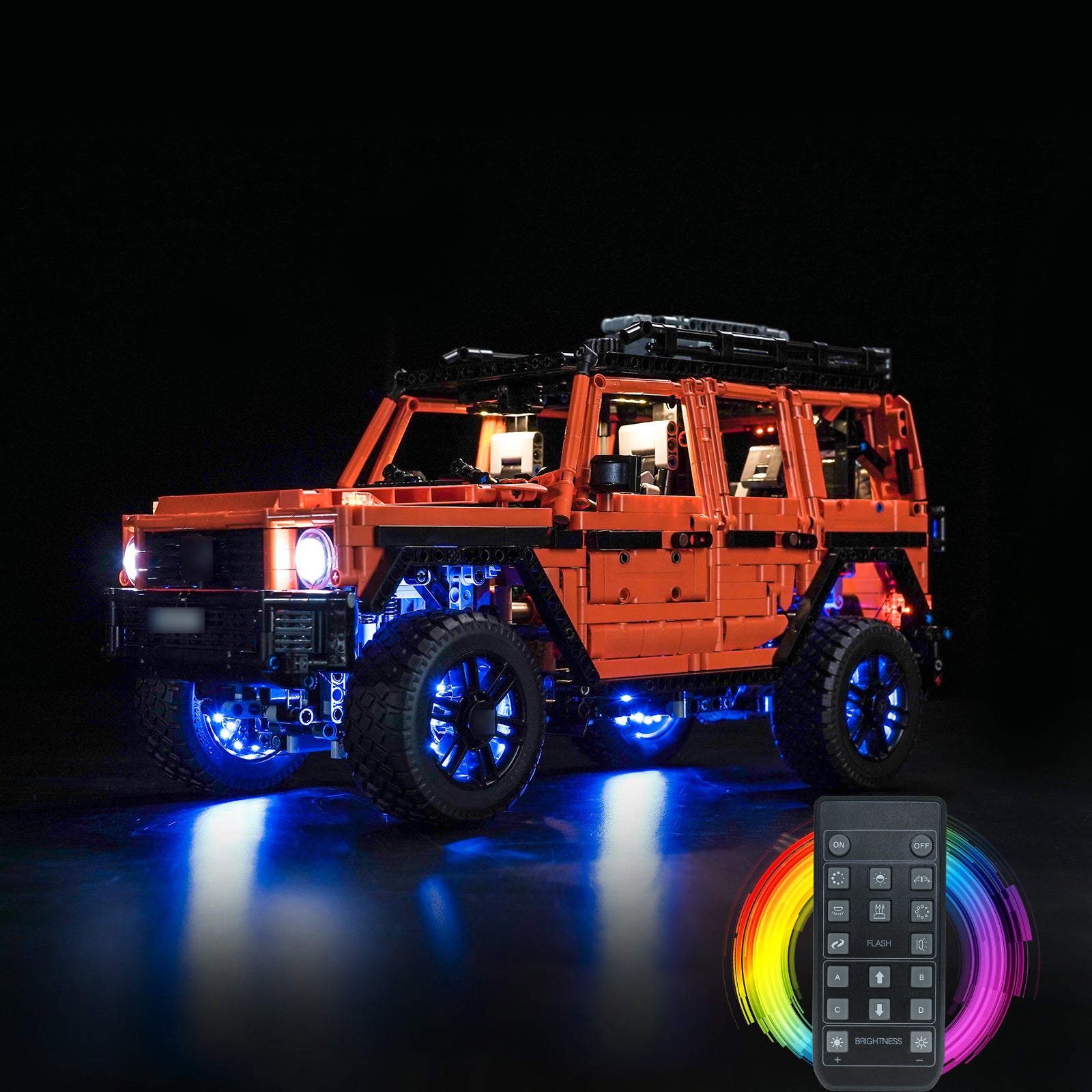 BrickBling Light Kit for LEGO  Technic Mercedes-Benz G 500 PROFESSIONAL Line 42177 GC Version Remote Control Version